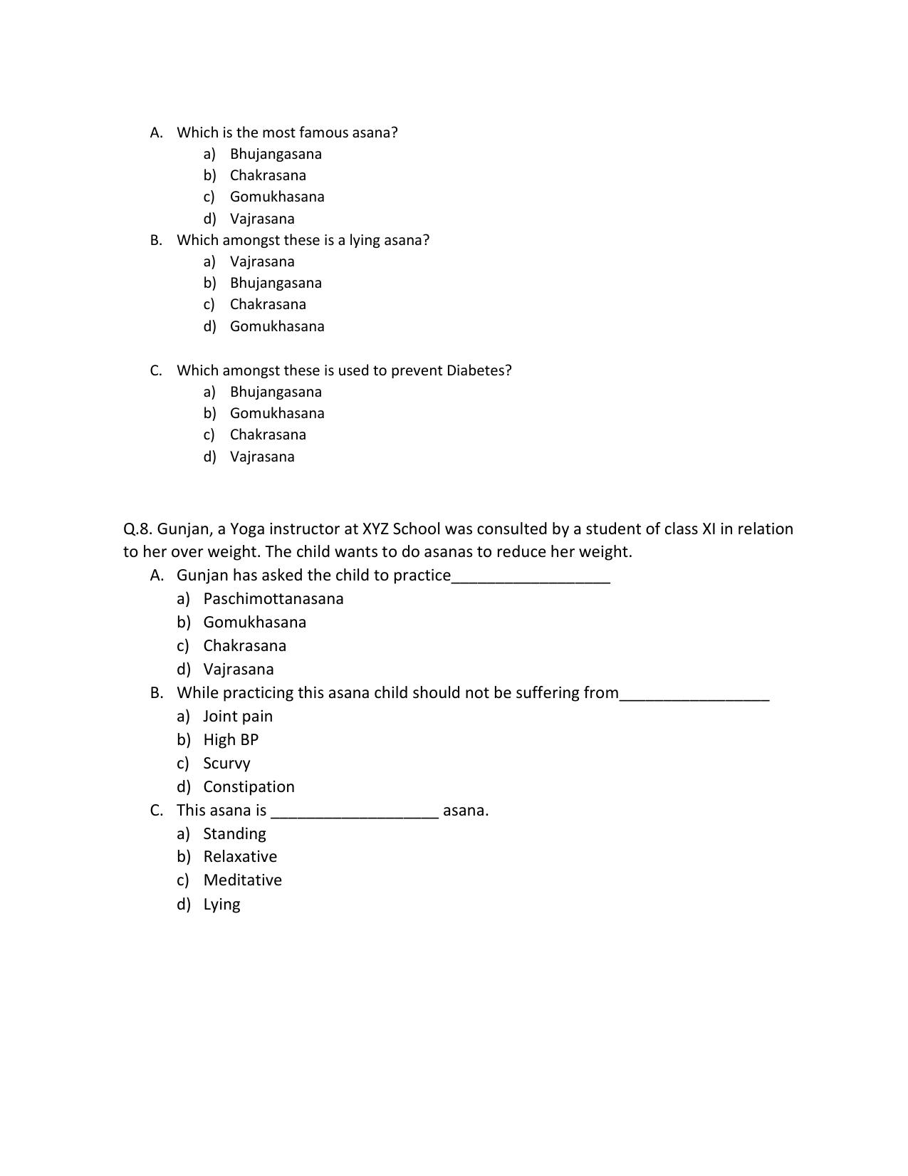 CBSE Class XII Physical Education Question Bank - Page 20
