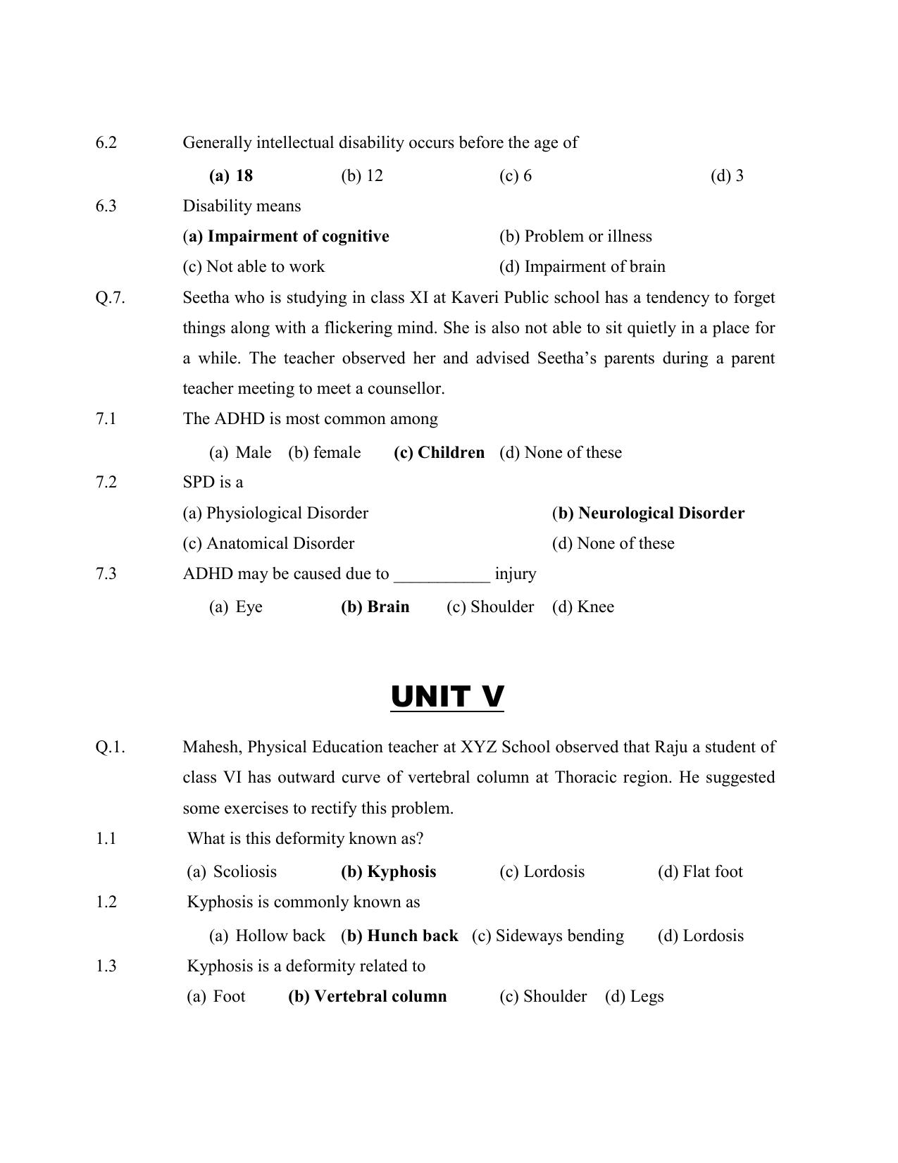 CBSE Class XII Physical Education Question Bank - Page 25