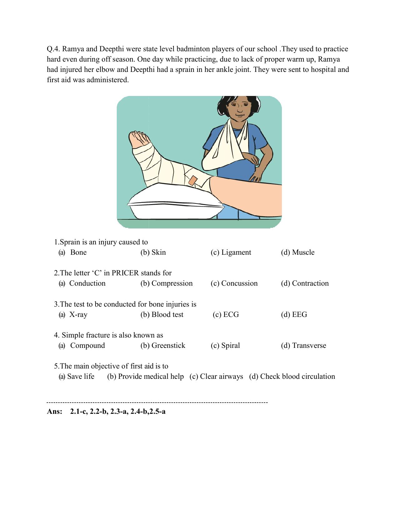 CBSE Class XII Physical Education Question Bank - Page 33