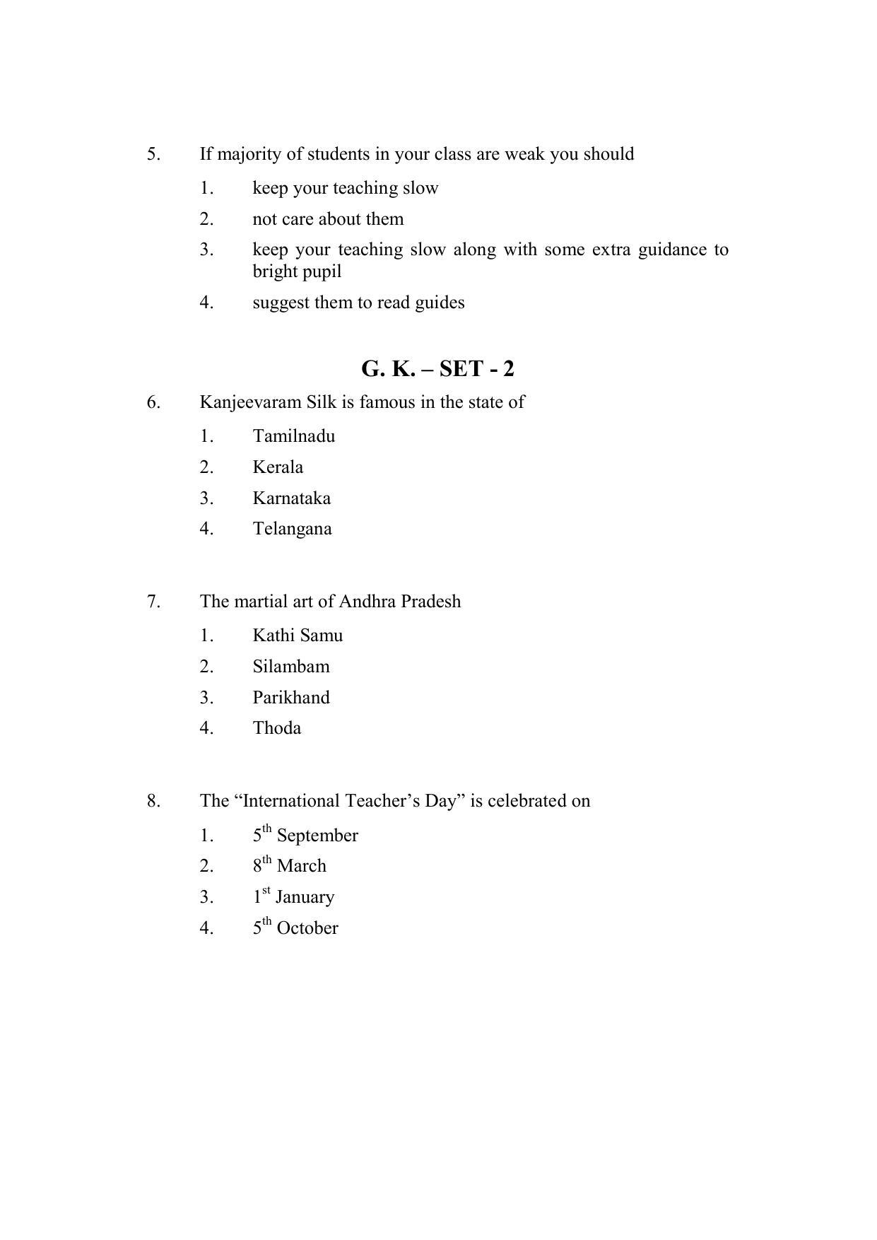 AP DEECET MATHEMATICS (English Medium) 2022 Question Paper - Page 2