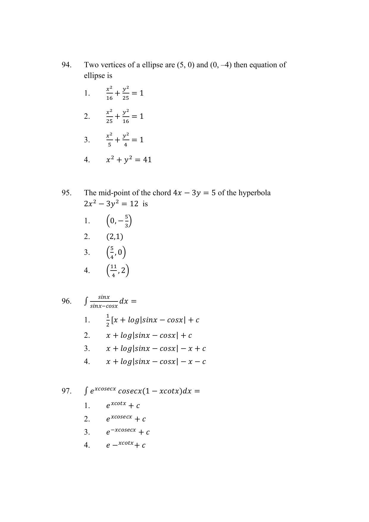 AP DEECET MATHEMATICS (English Medium) 2022 Question Paper - Page 26