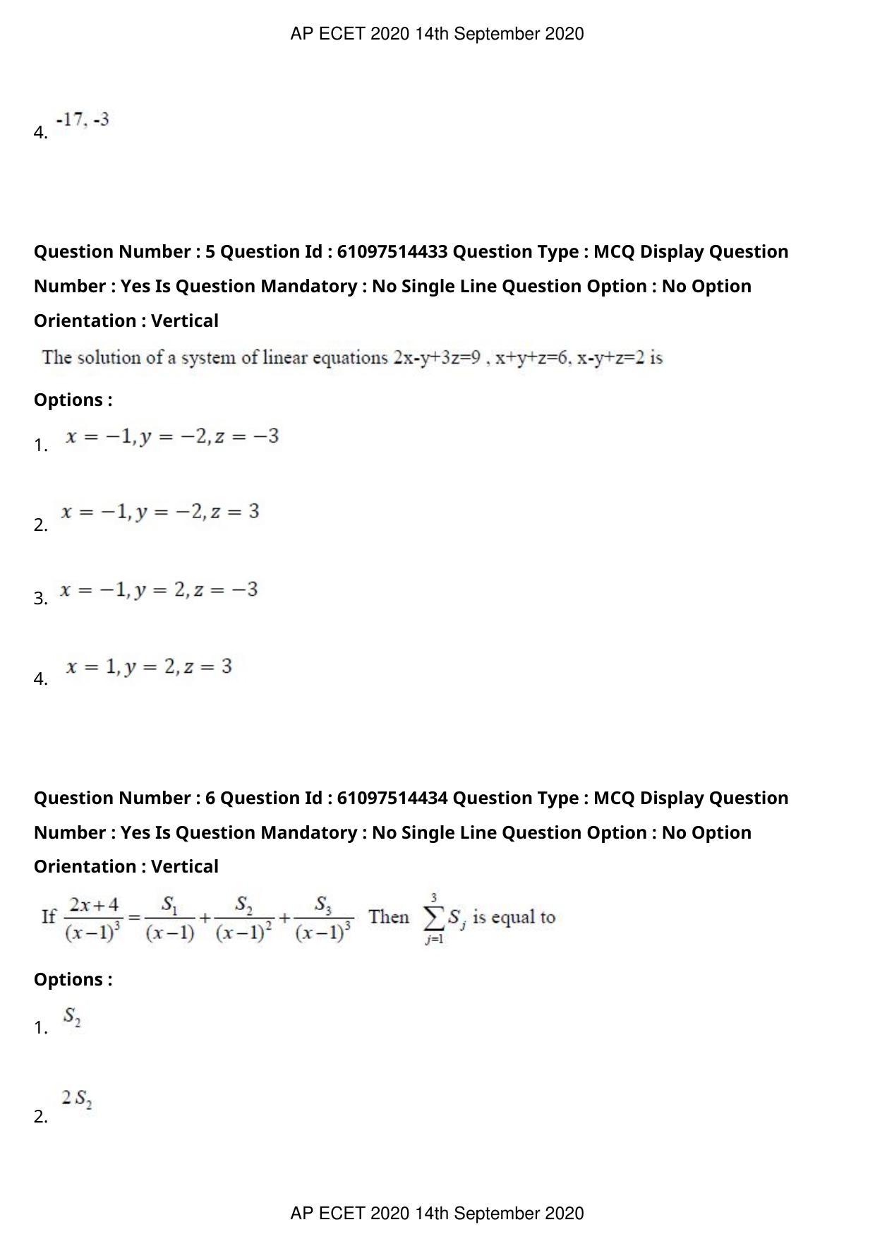 AP ECET 2020 - Mechanical Engineering (Preview) Question Paper With Preliminary Keys - Page 4