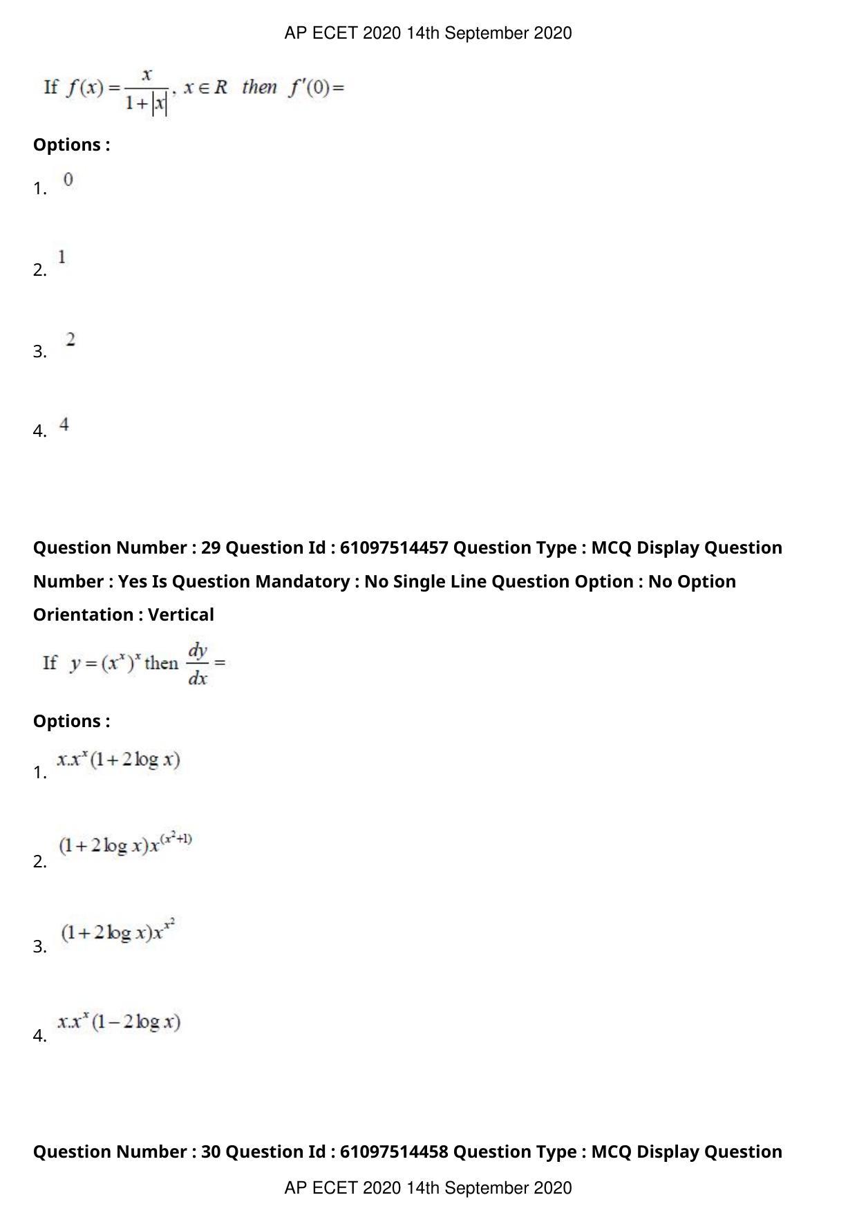 AP ECET 2020 - Mechanical Engineering (Preview) Question Paper With Preliminary Keys - Page 17