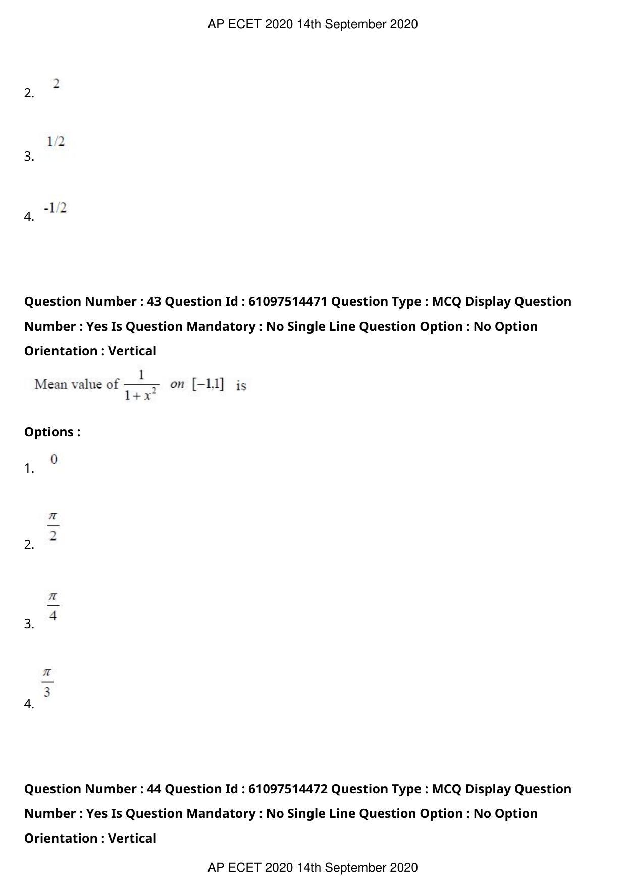 AP ECET 2020 - Mechanical Engineering (Preview) Question Paper With Preliminary Keys - Page 25