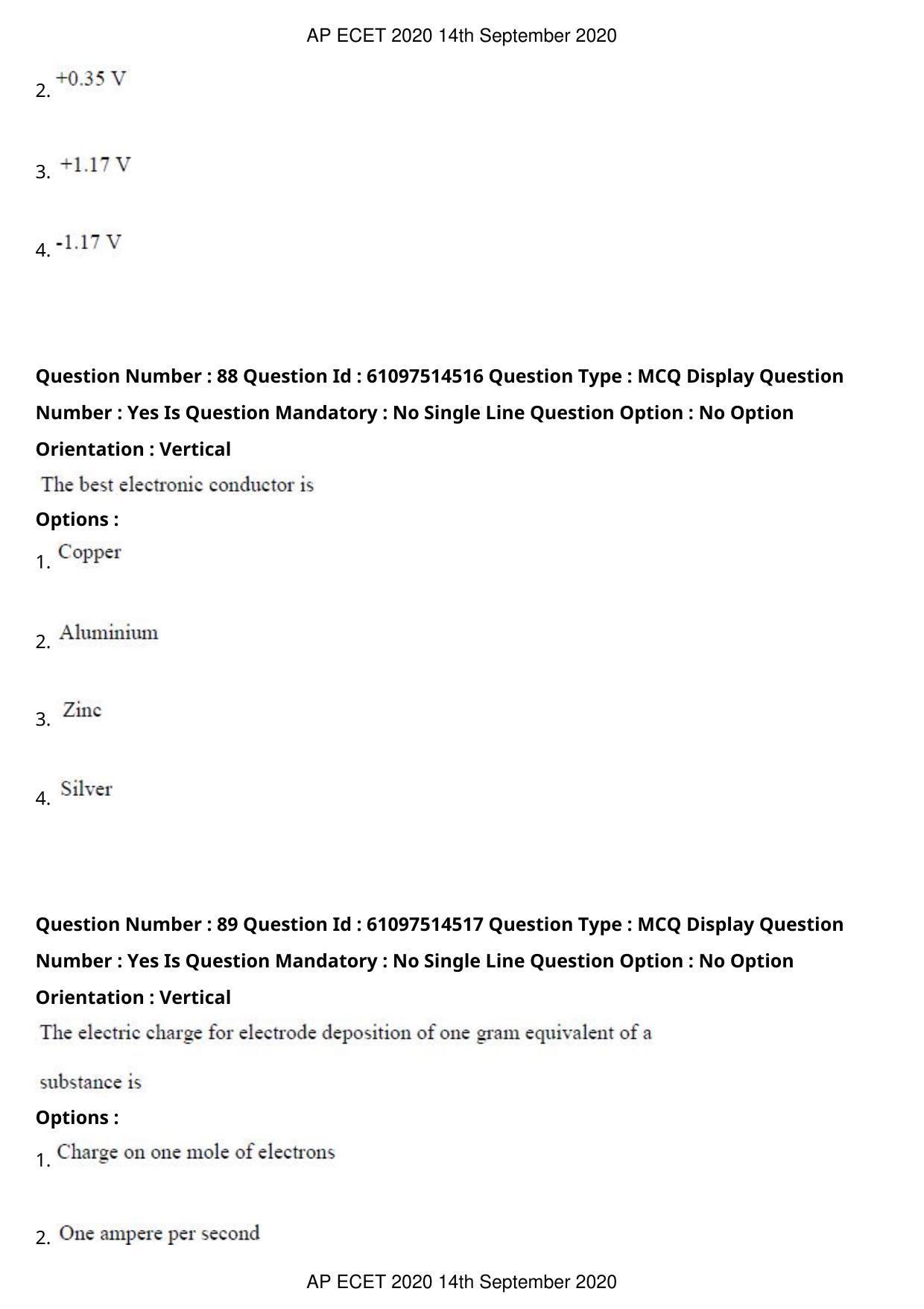 AP ECET 2020 - Mechanical Engineering (Preview) Question Paper With Preliminary Keys - Page 49