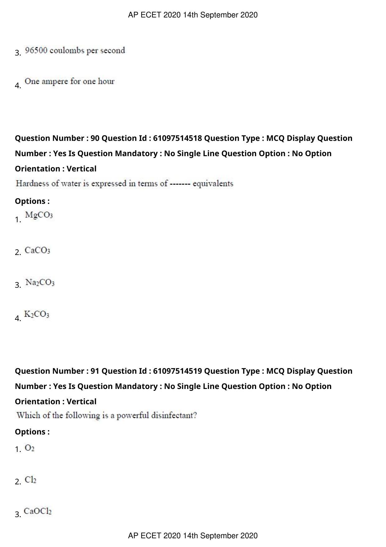AP ECET 2020 - Mechanical Engineering (Preview) Question Paper With Preliminary Keys - Page 50