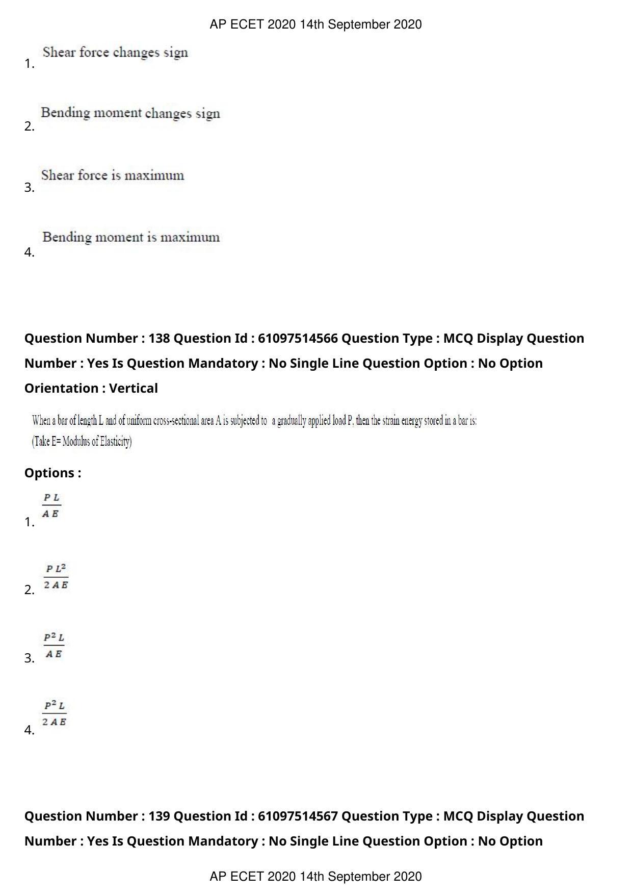 AP ECET 2020 - Mechanical Engineering (Preview) Question Paper With Preliminary Keys - Page 74