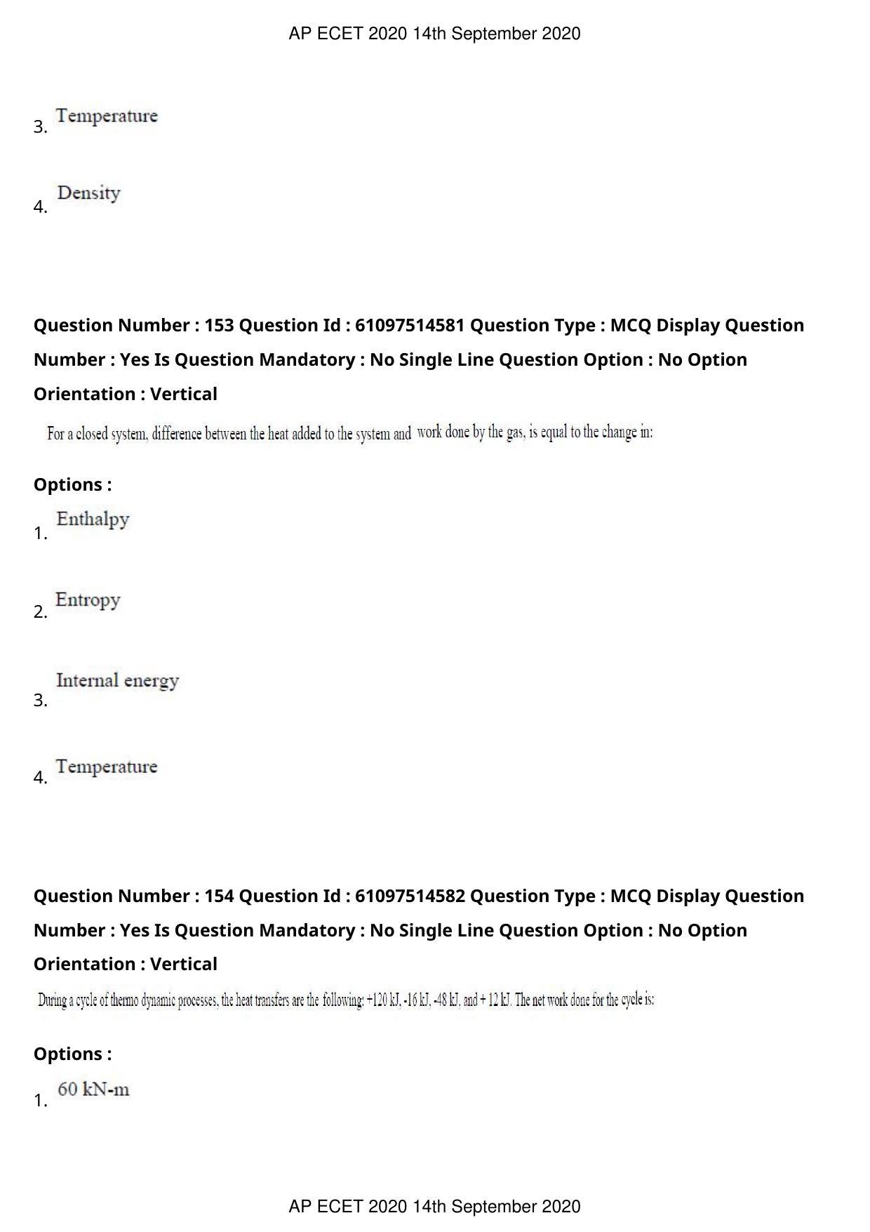 AP ECET 2020 - Mechanical Engineering (Preview) Question Paper With Preliminary Keys - Page 82