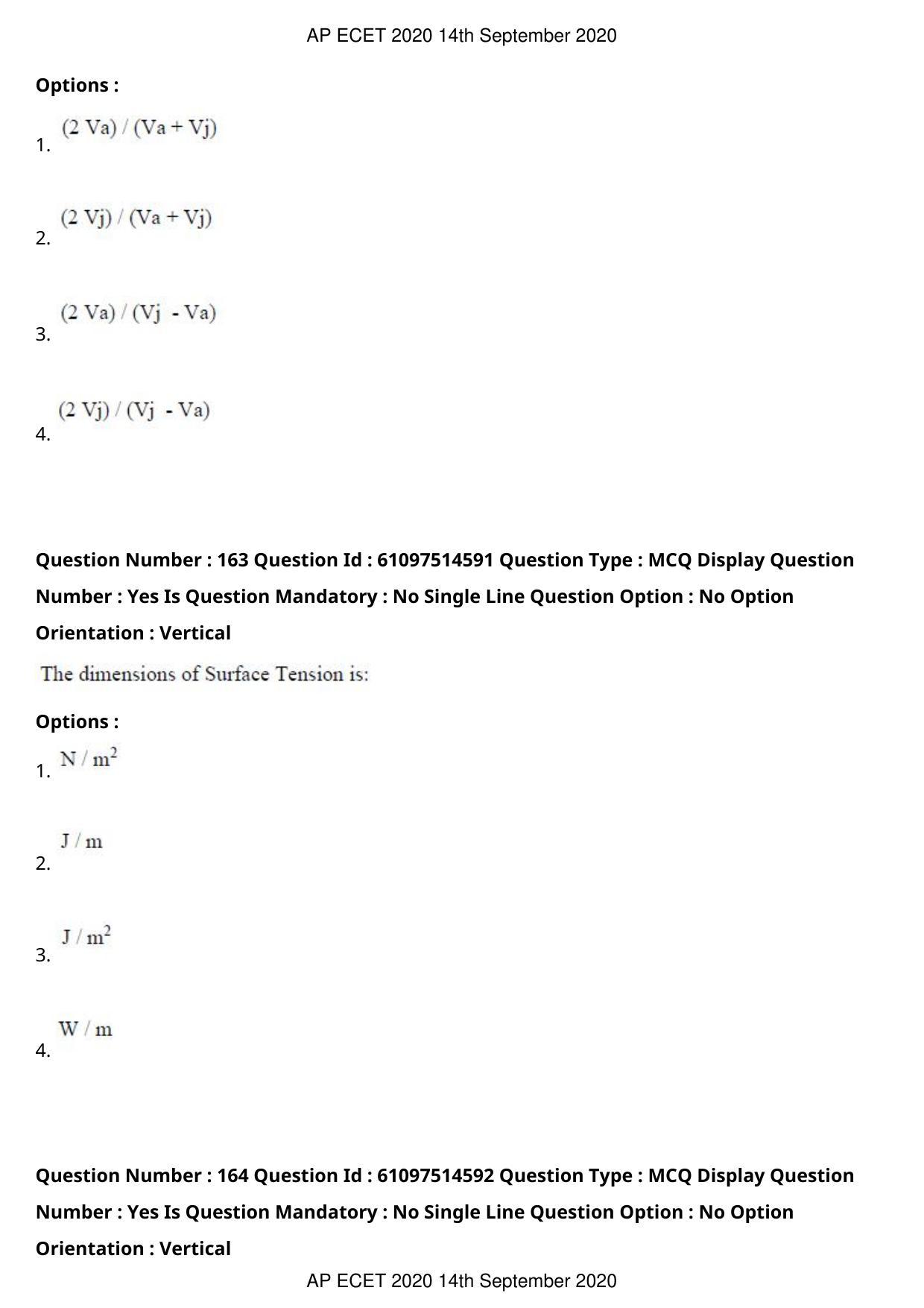 AP ECET 2020 - Mechanical Engineering (Preview) Question Paper With Preliminary Keys - Page 87