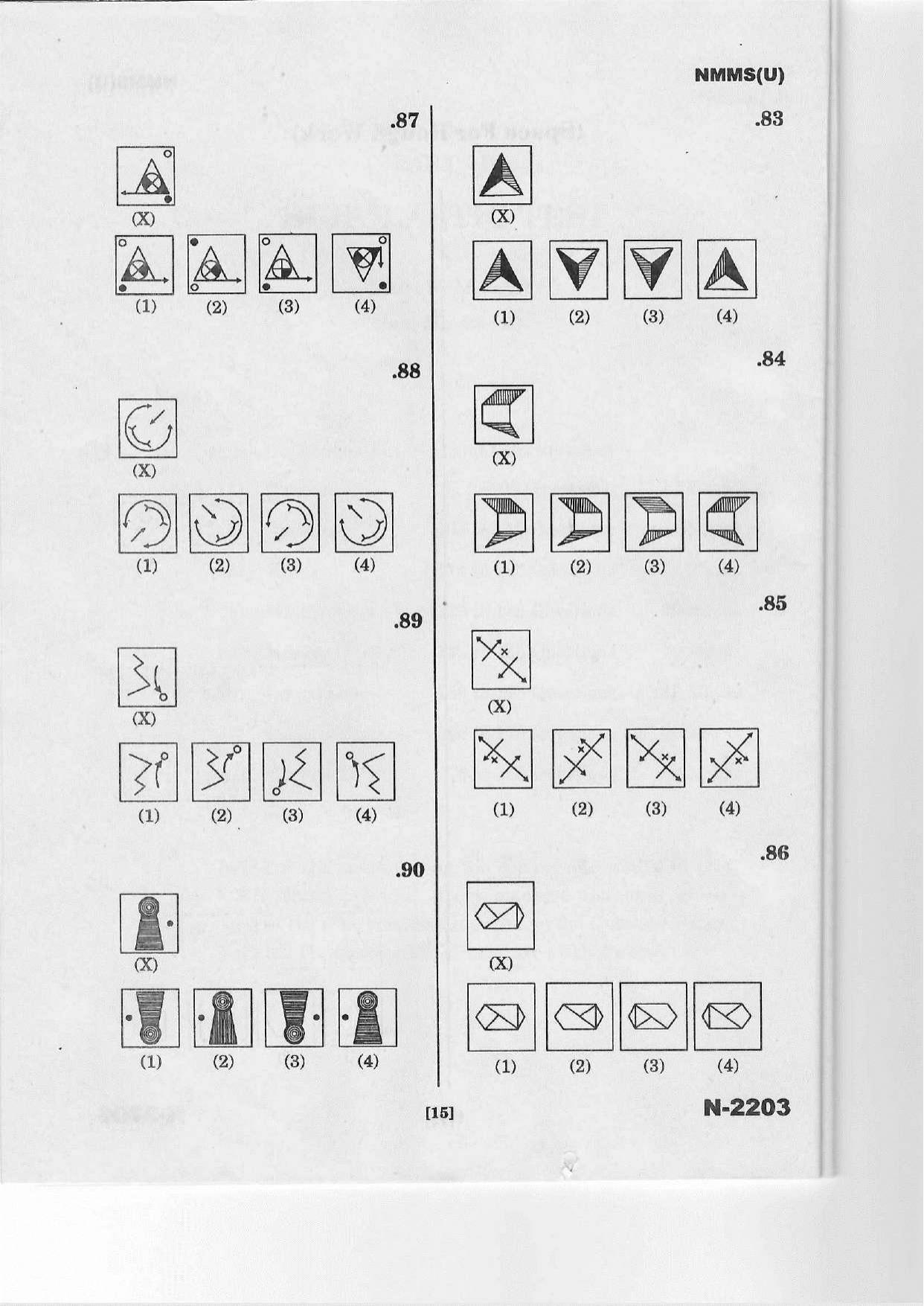 Telangana NMMS March 2022 Urdu Question Paper - Page 15