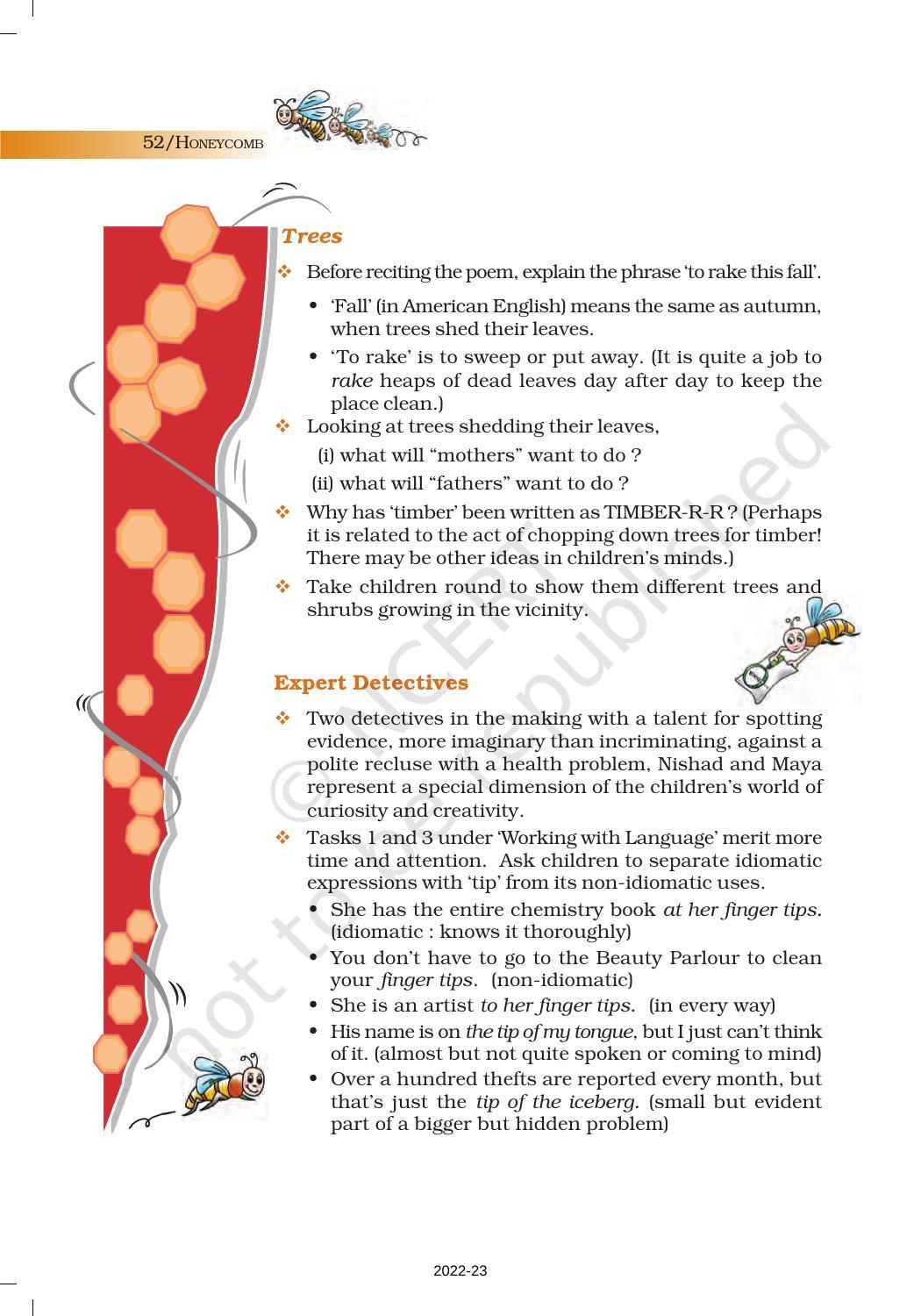 NCERT Book for Class 7 English (Honeycomb): Chapter 4-The Ashes that Made Trees Bloom - Page 3
