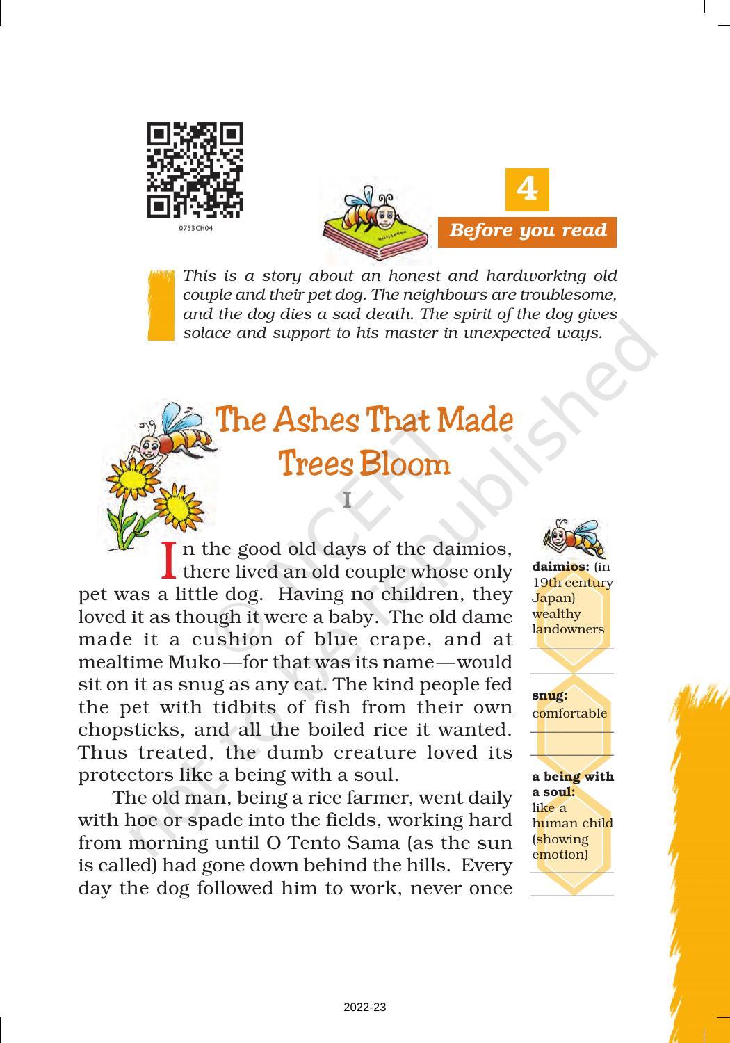 NCERT Book for Class 7 English (Honeycomb): Chapter 4-The Ashes that Made Trees Bloom - Page 6