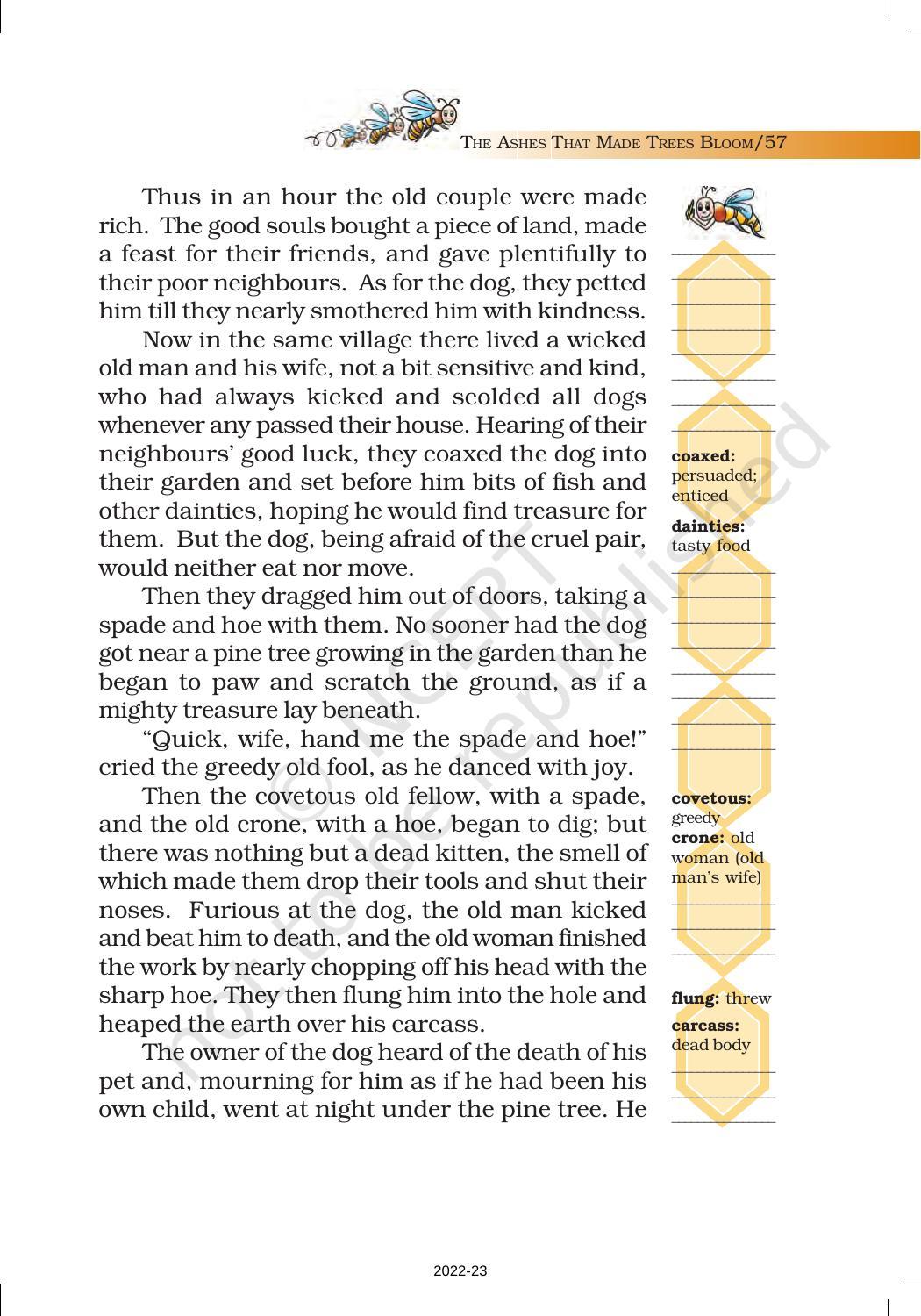 NCERT Book for Class 7 English (Honeycomb): Chapter 4-The Ashes that Made Trees Bloom - Page 8