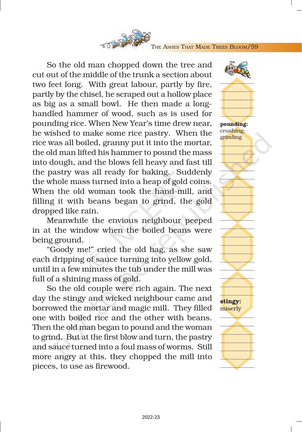 NCERT Book for Class 7 English (Honeycomb): Chapter 4-The Ashes that Made Trees Bloom - Page 10