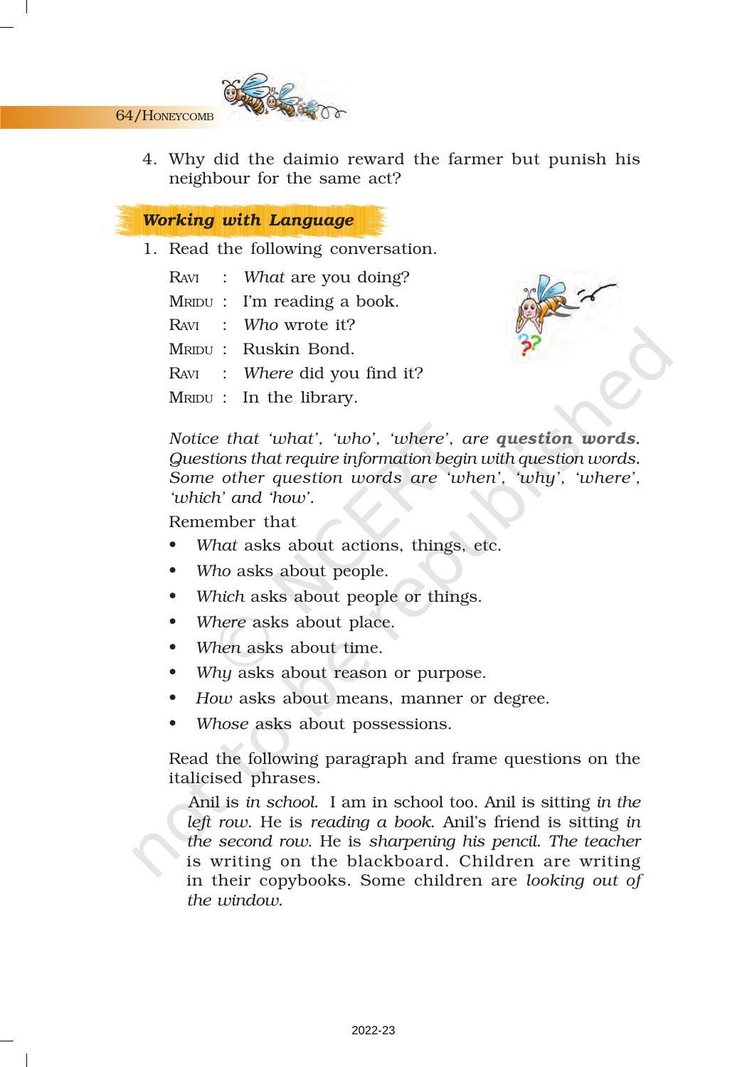 NCERT Book for Class 7 English (Honeycomb): Chapter 4-The Ashes that Made Trees Bloom - Page 15