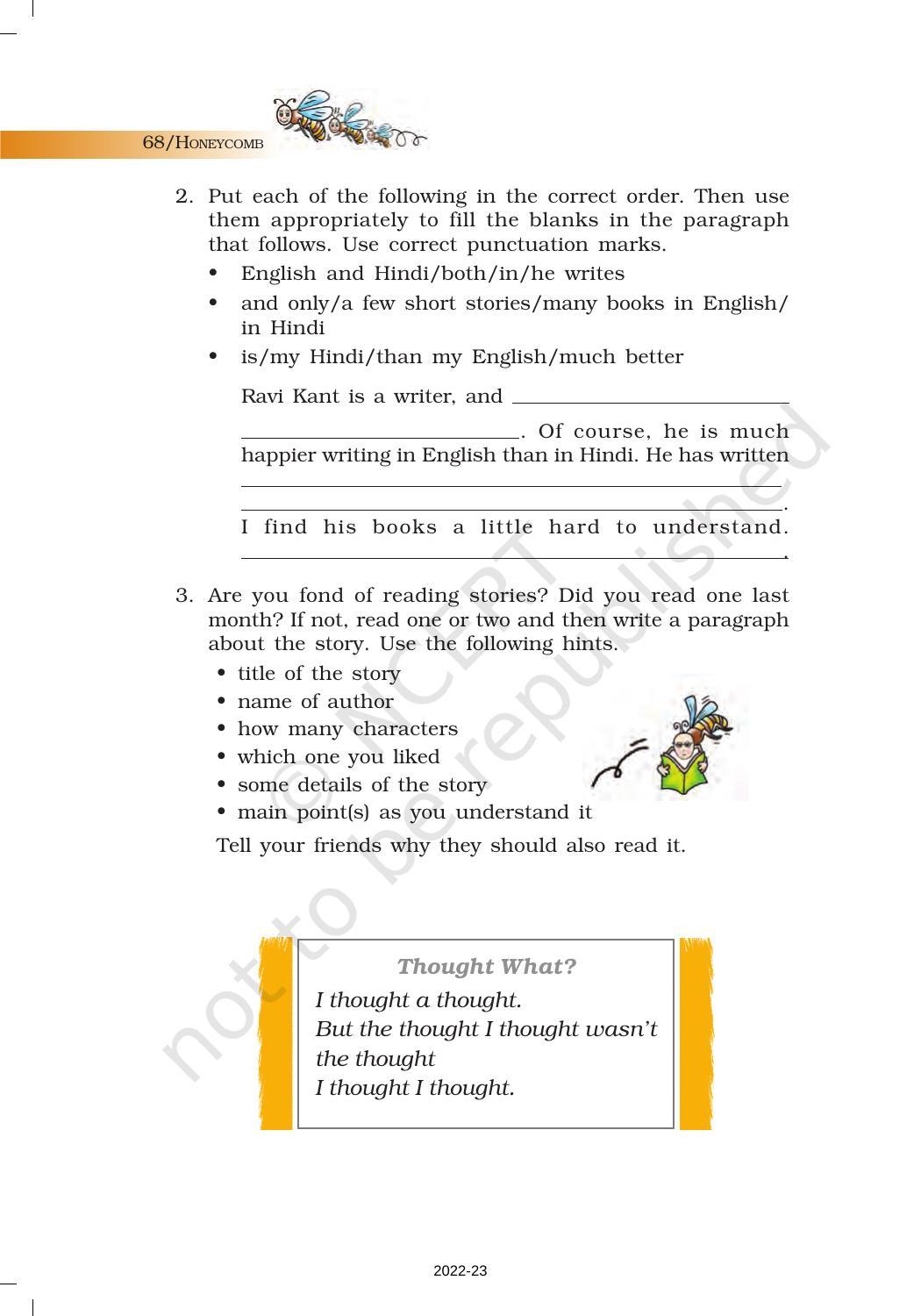 NCERT Book for Class 7 English (Honeycomb): Chapter 4-The Ashes that Made Trees Bloom - Page 19