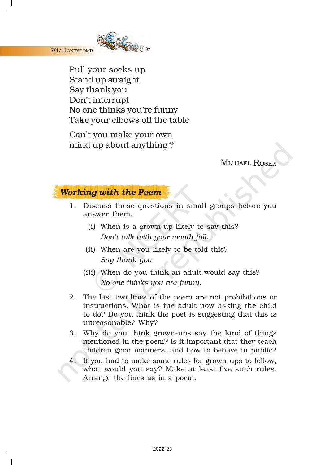 NCERT Book for Class 7 English (Honeycomb): Chapter 4-The Ashes that Made Trees Bloom - Page 21