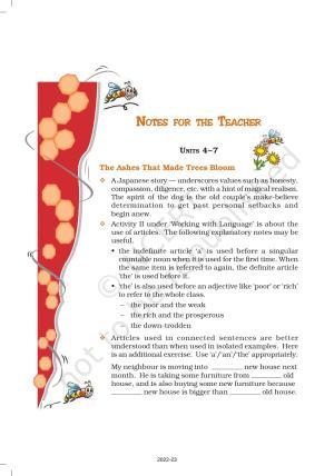 NCERT Book for Class 7 English (Honeycomb): Chapter 4-The Ashes that Made Trees Bloom