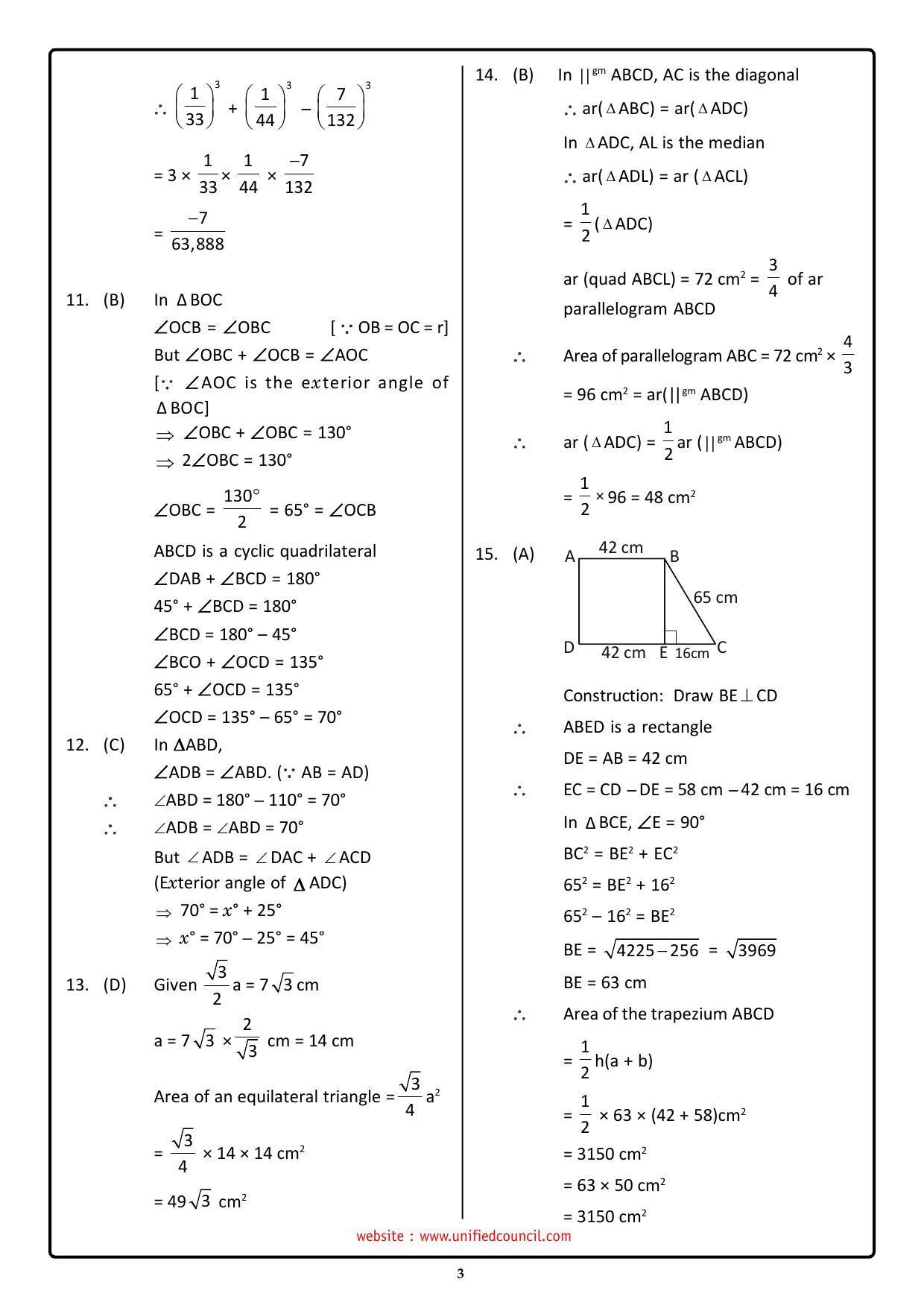 NSTSE 2023 Class 9 Answer Key (Paper Code 484) - Page 3