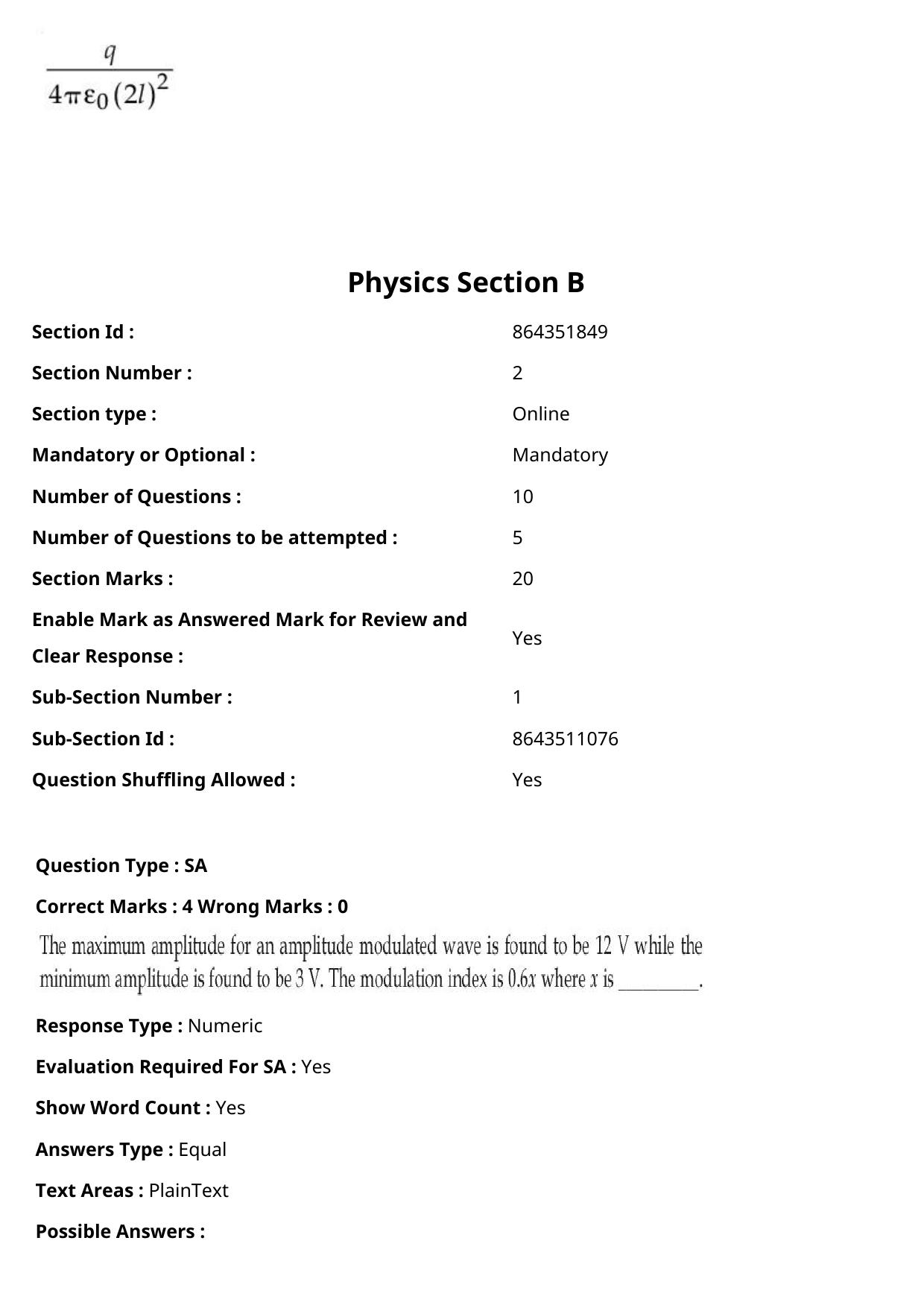 JEE Mains 2021: BTech Odiya (Shift 2) 27-07-2021 Question Paper - Page 33