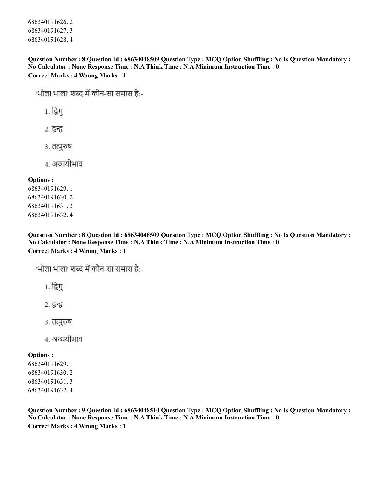 CUET PG 2023: HUQP21 – Social Work (Hin)-(30-06-2023) Question Paper - Page 10