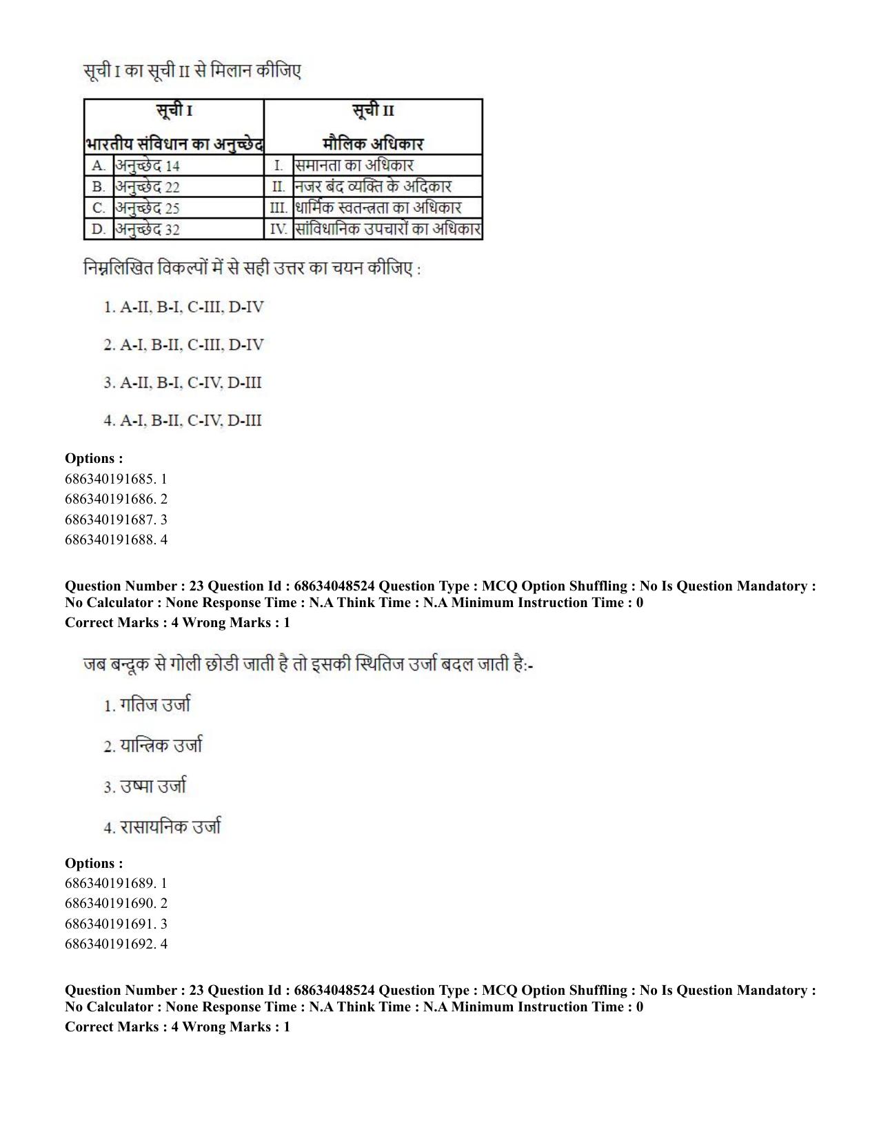 CUET PG 2023: HUQP21 – Social Work (Hin)-(30-06-2023) Question Paper - Page 25