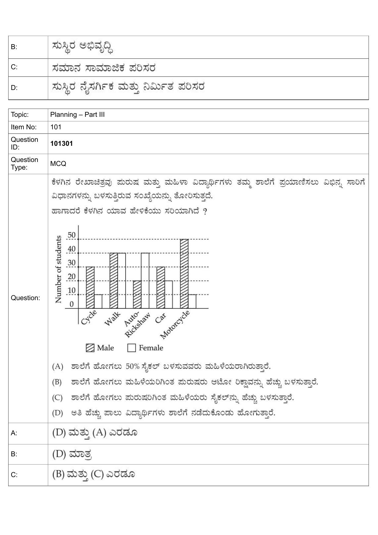 JEE Mains 2022: B Planning Kannada (Shift 1) 30-07-2022 Question Paper - Page 63