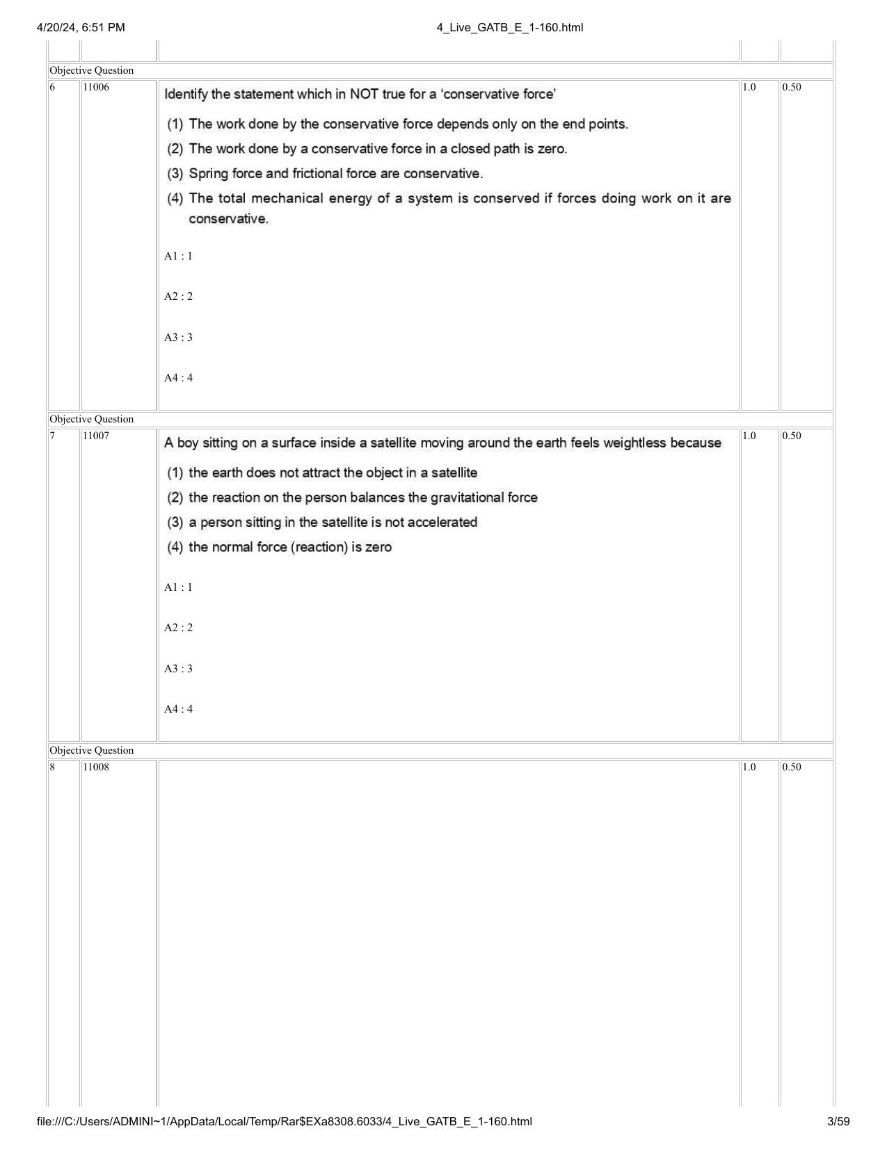 GAT B 2024 Question Paper - Page 3