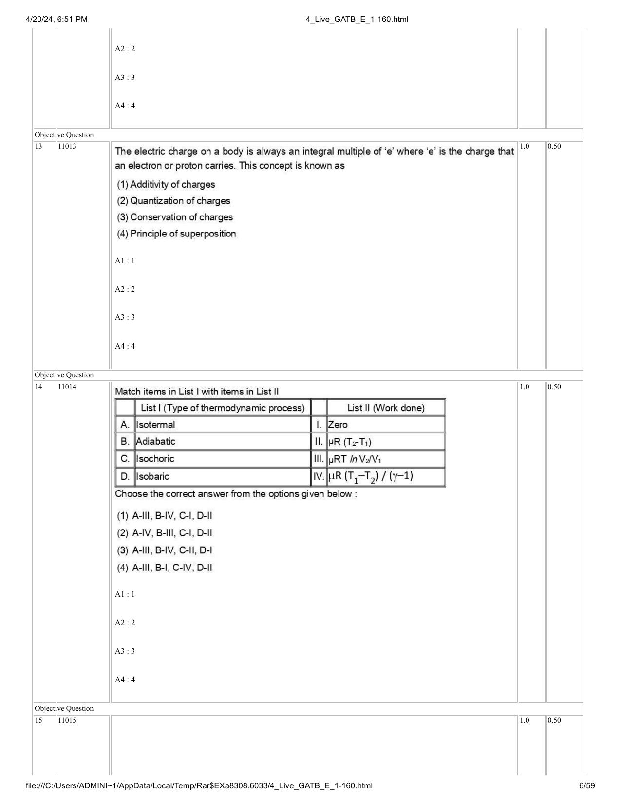 GAT B 2024 Question Paper - Page 6