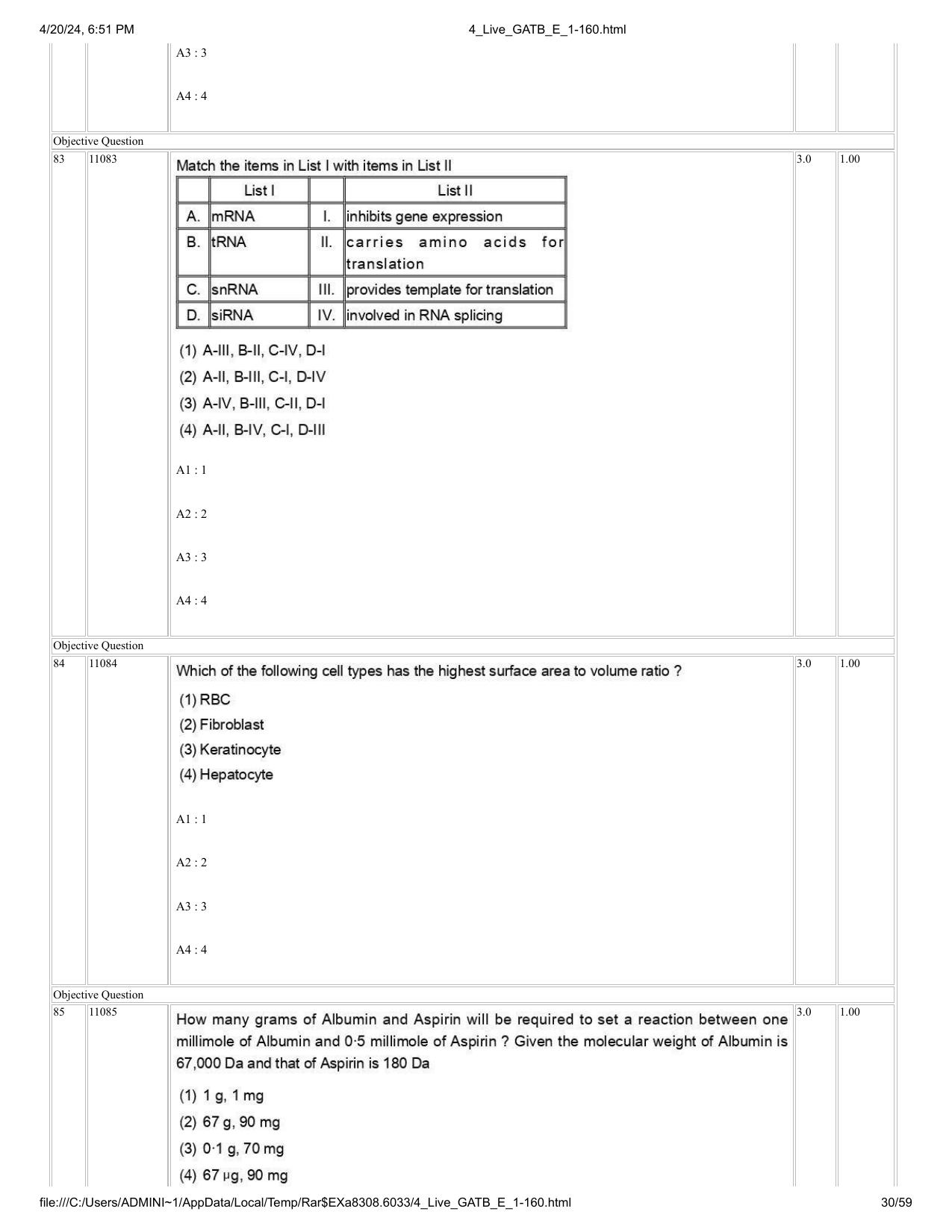 GAT B 2024 Question Paper - Page 30