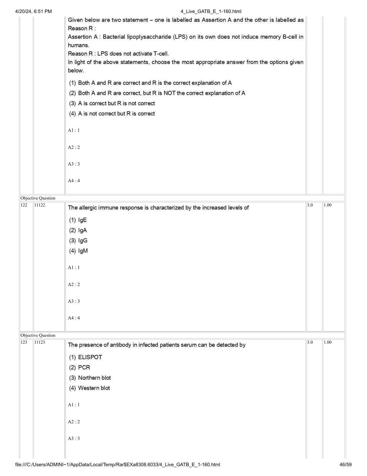 GAT B 2024 Question Paper - Page 46