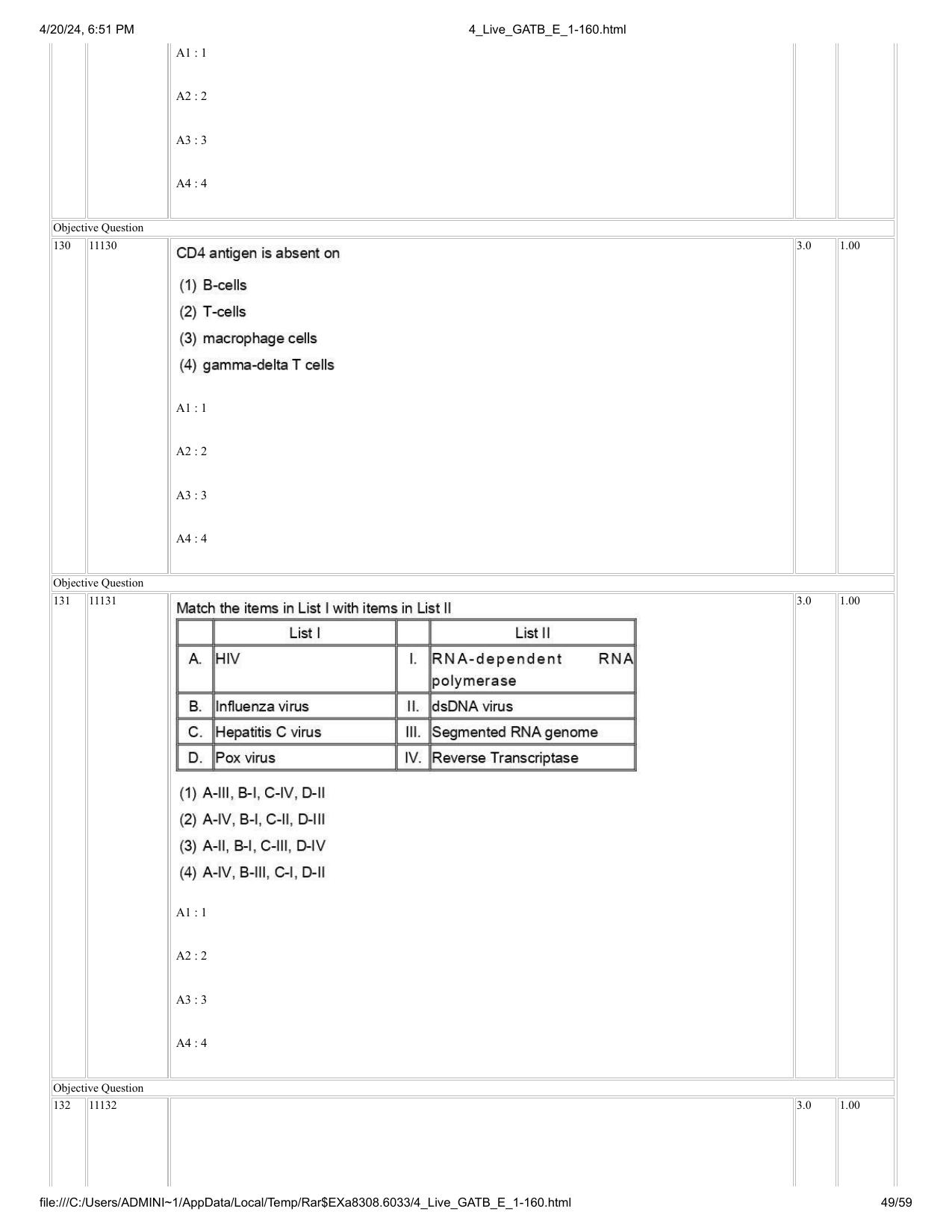 GAT B 2024 Question Paper - Page 49