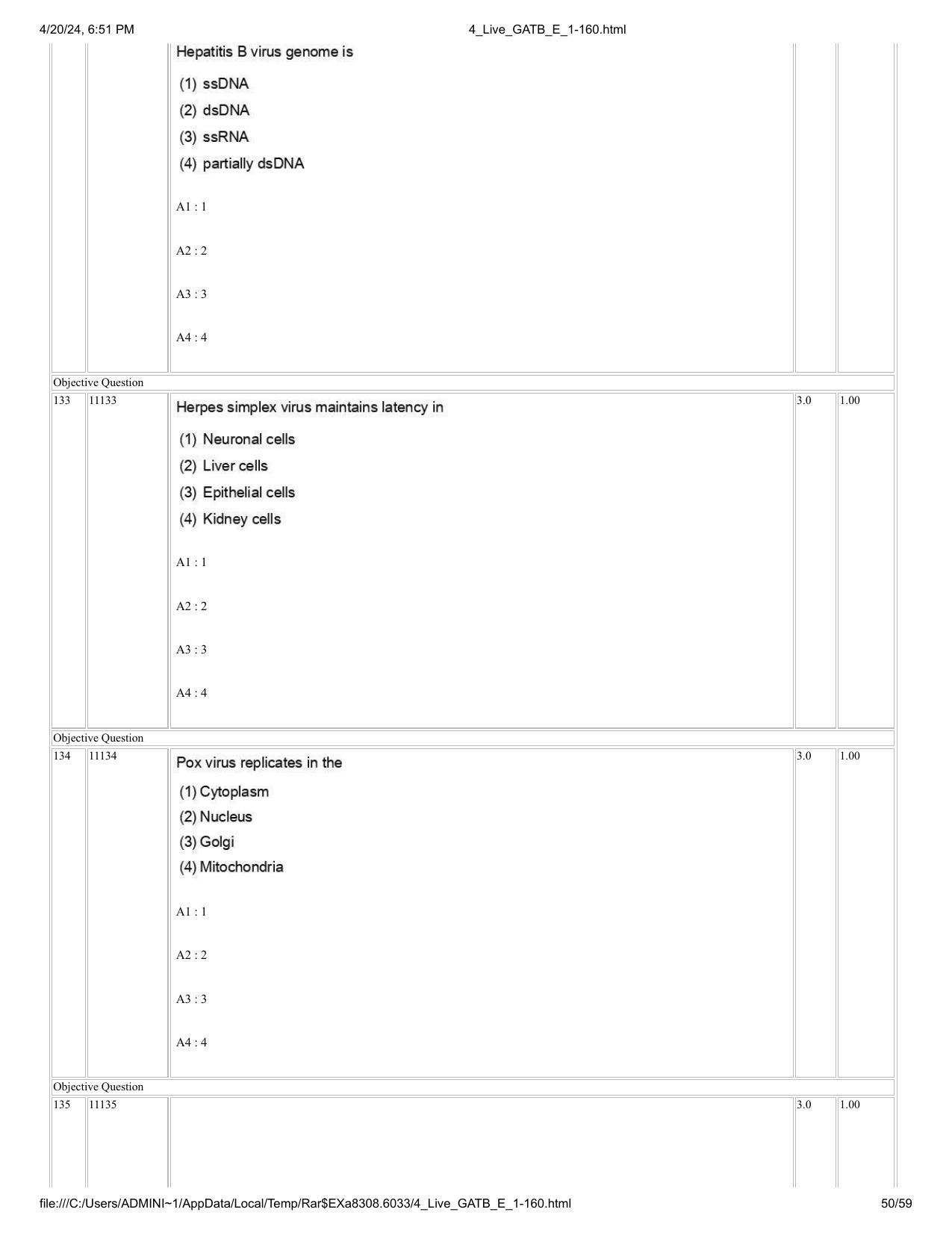 GAT B 2024 Question Paper - Page 50