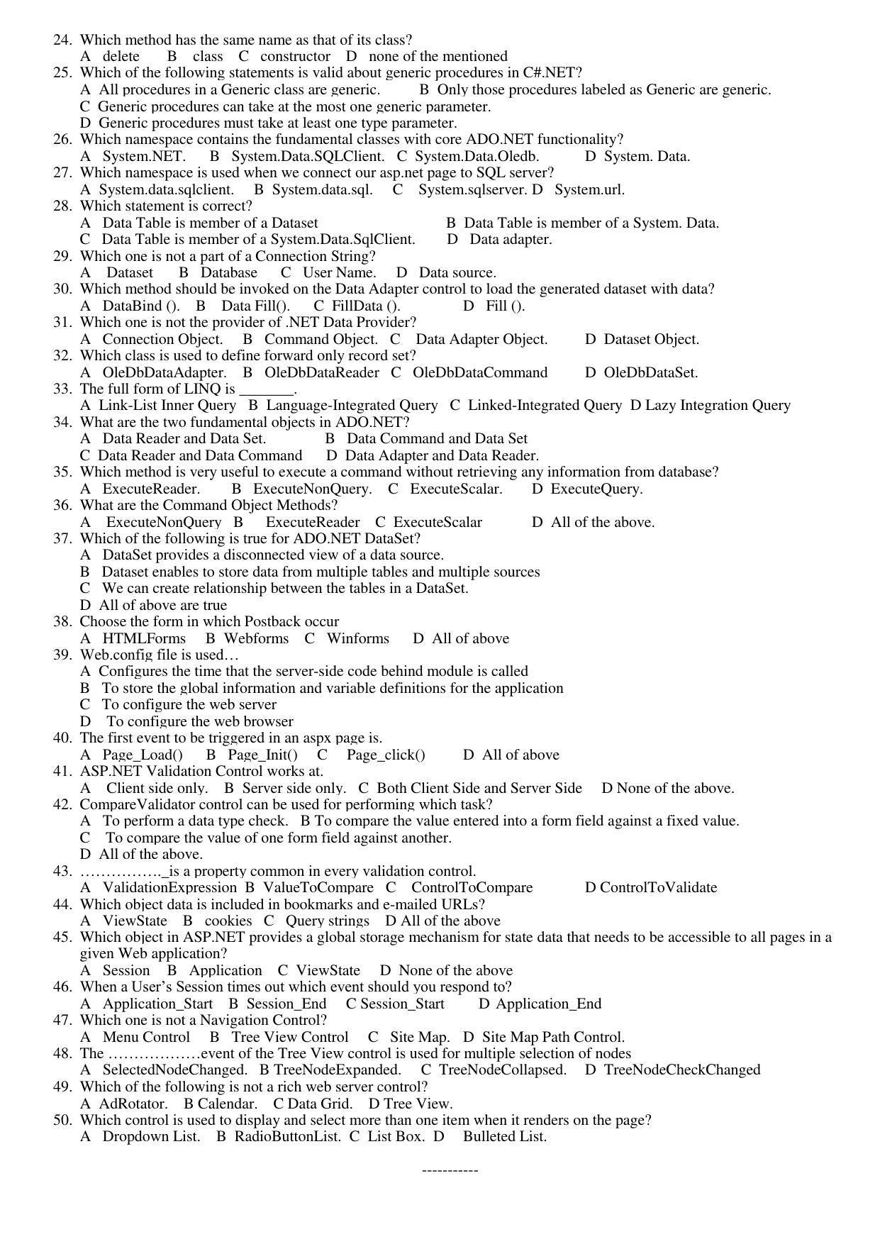Hemchand North Gujarat University Sample Paper July-Sept 2021: M Sc IT Sem – VII 703 : Advance Web Technology - 1 - Page 2