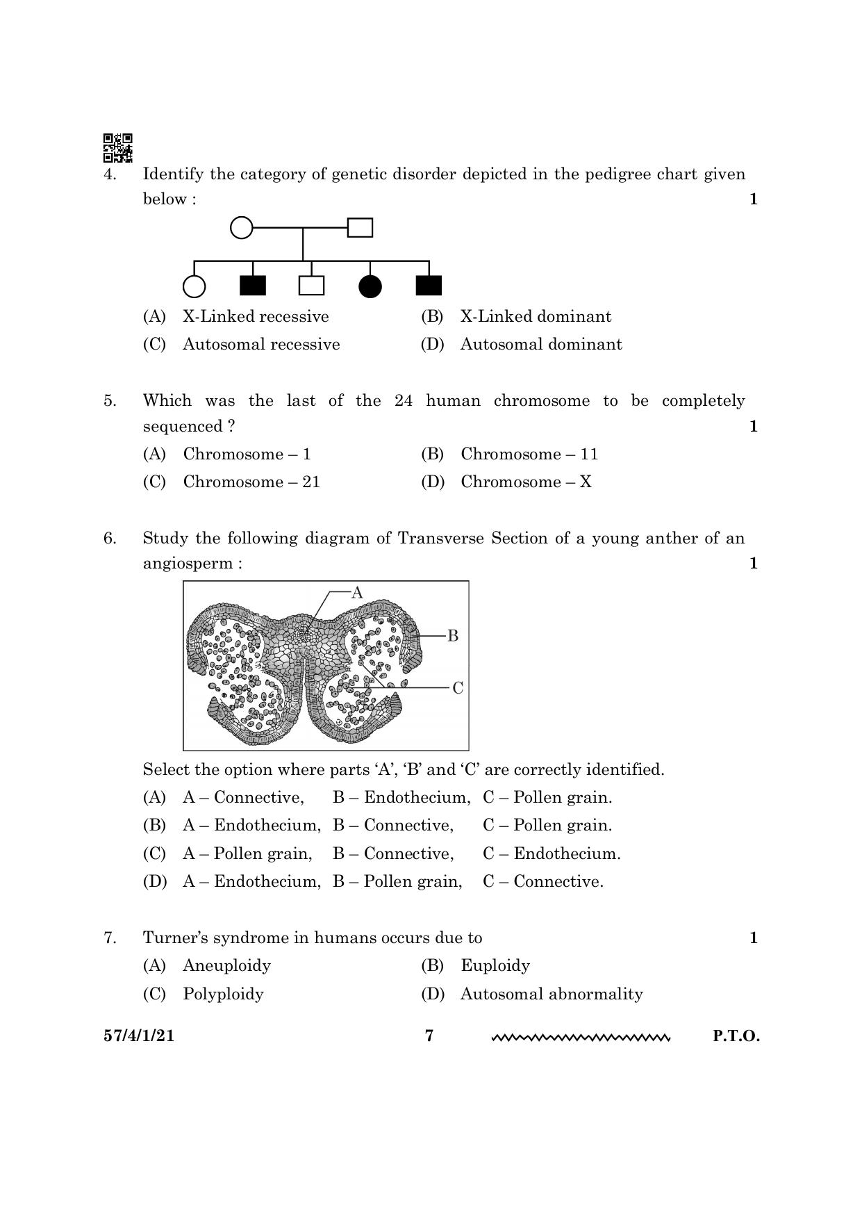 CBSE Class 12 57 4 1 Biology 2024 Question Paper - Page 7