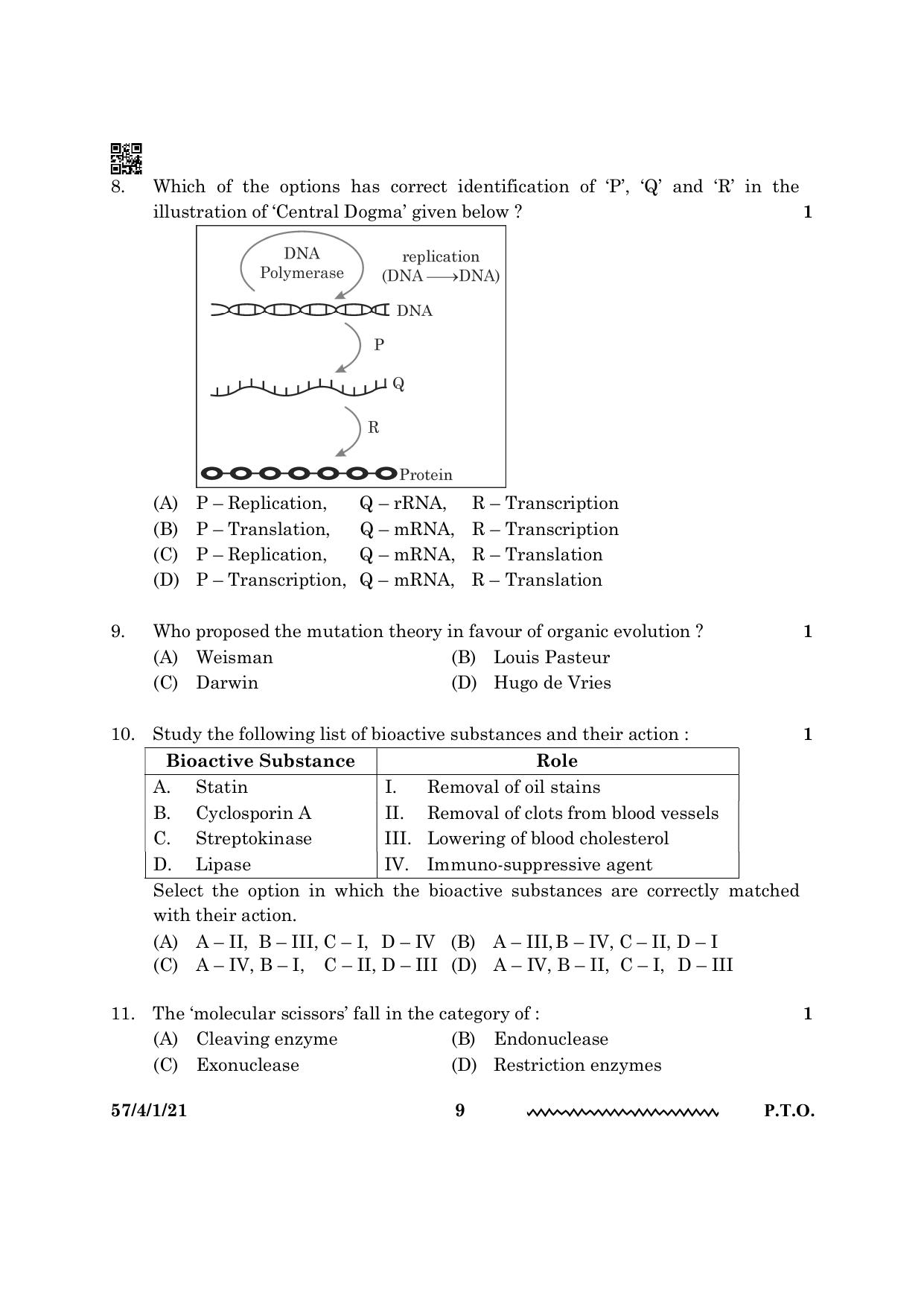 CBSE Class 12 57 4 1 Biology 2024 Question Paper - Page 9