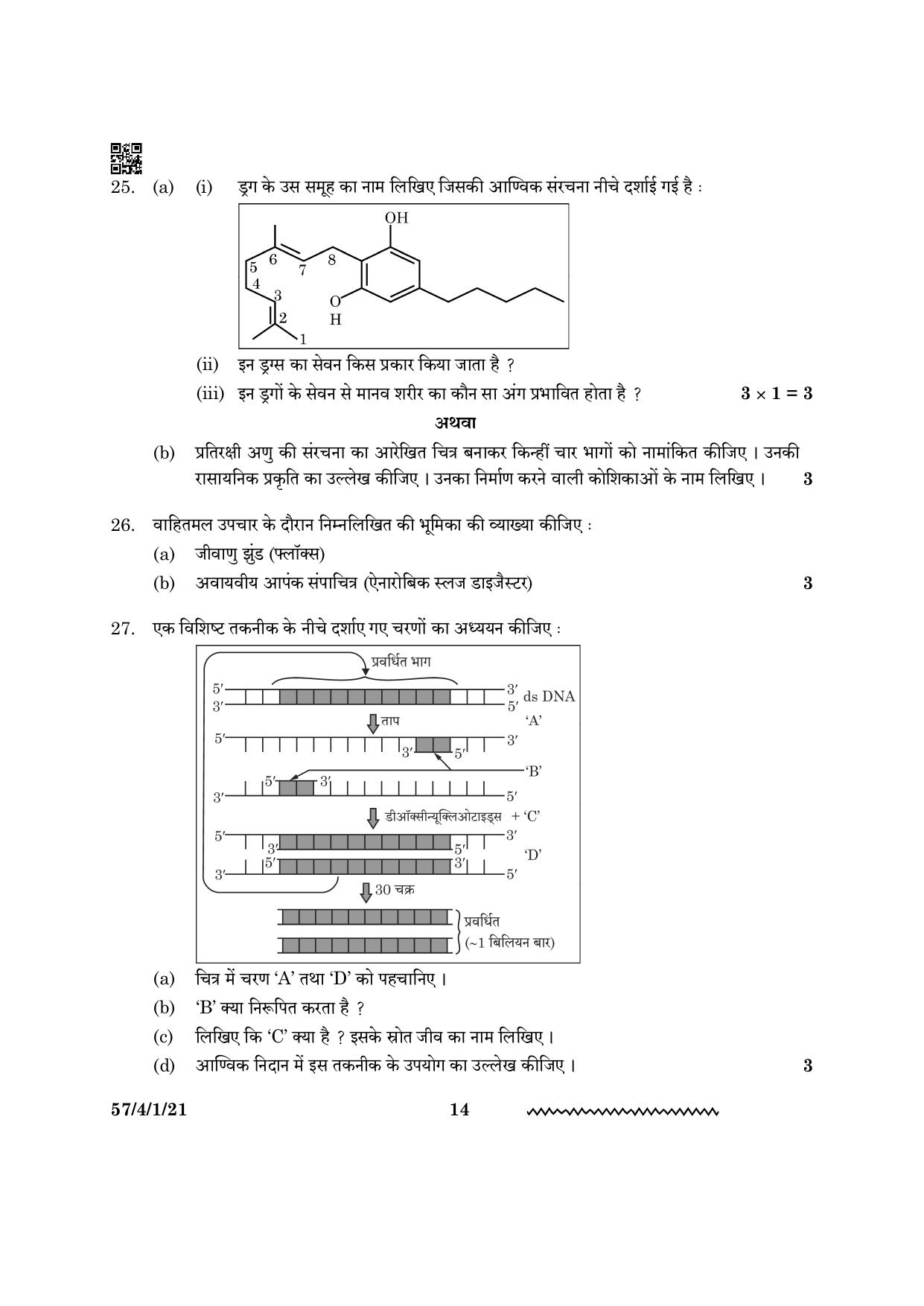 CBSE Class 12 57 4 1 Biology 2024 Question Paper - Page 14
