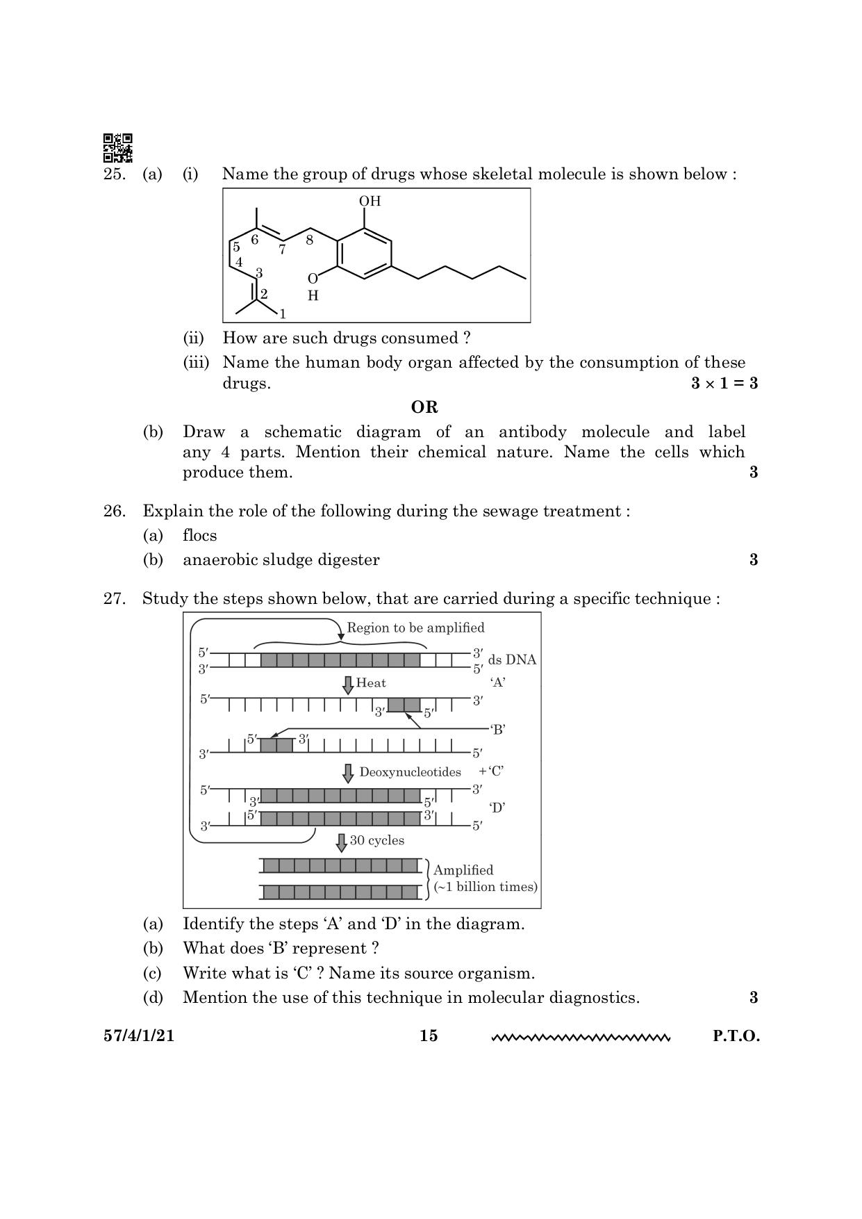 CBSE Class 12 57 4 1 Biology 2024 Question Paper - Page 15