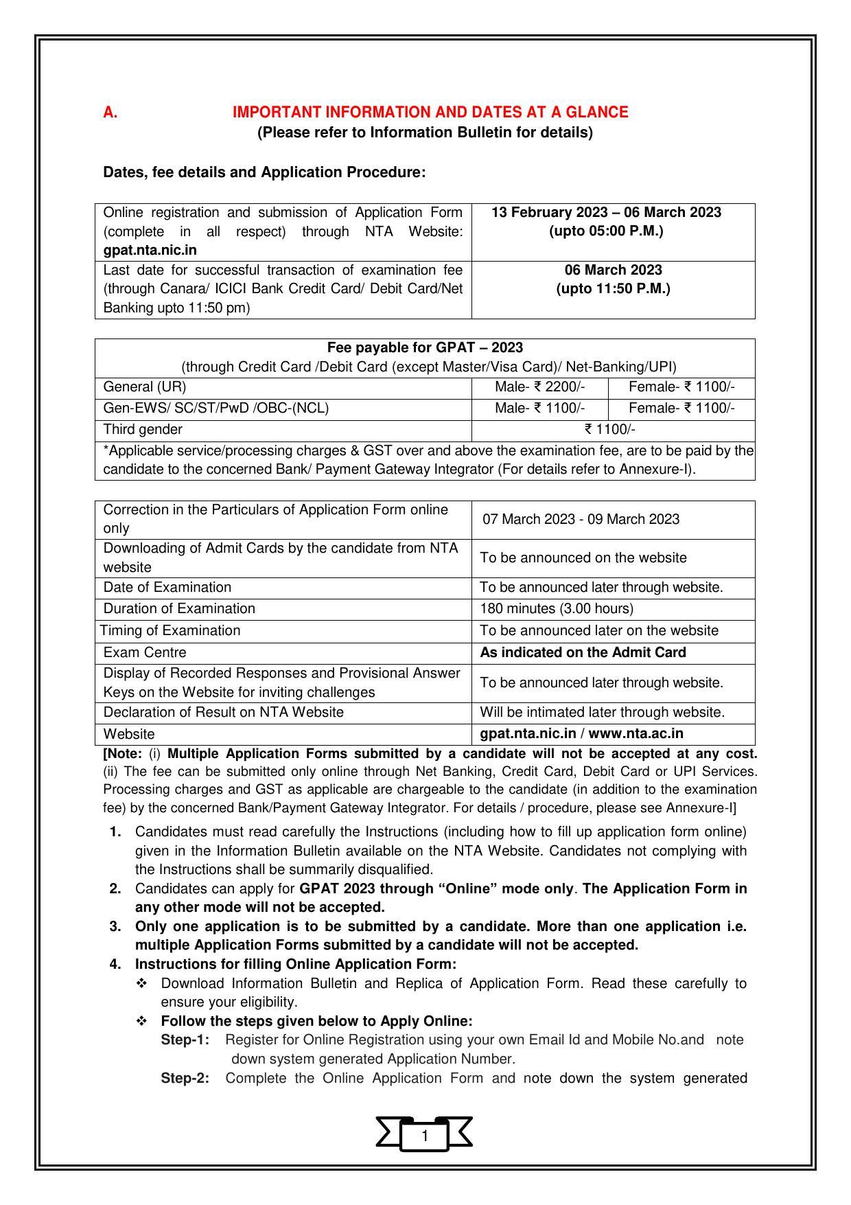 Graduate Pharmacy Aptitude Test (GPAT)-2023 - Page 4