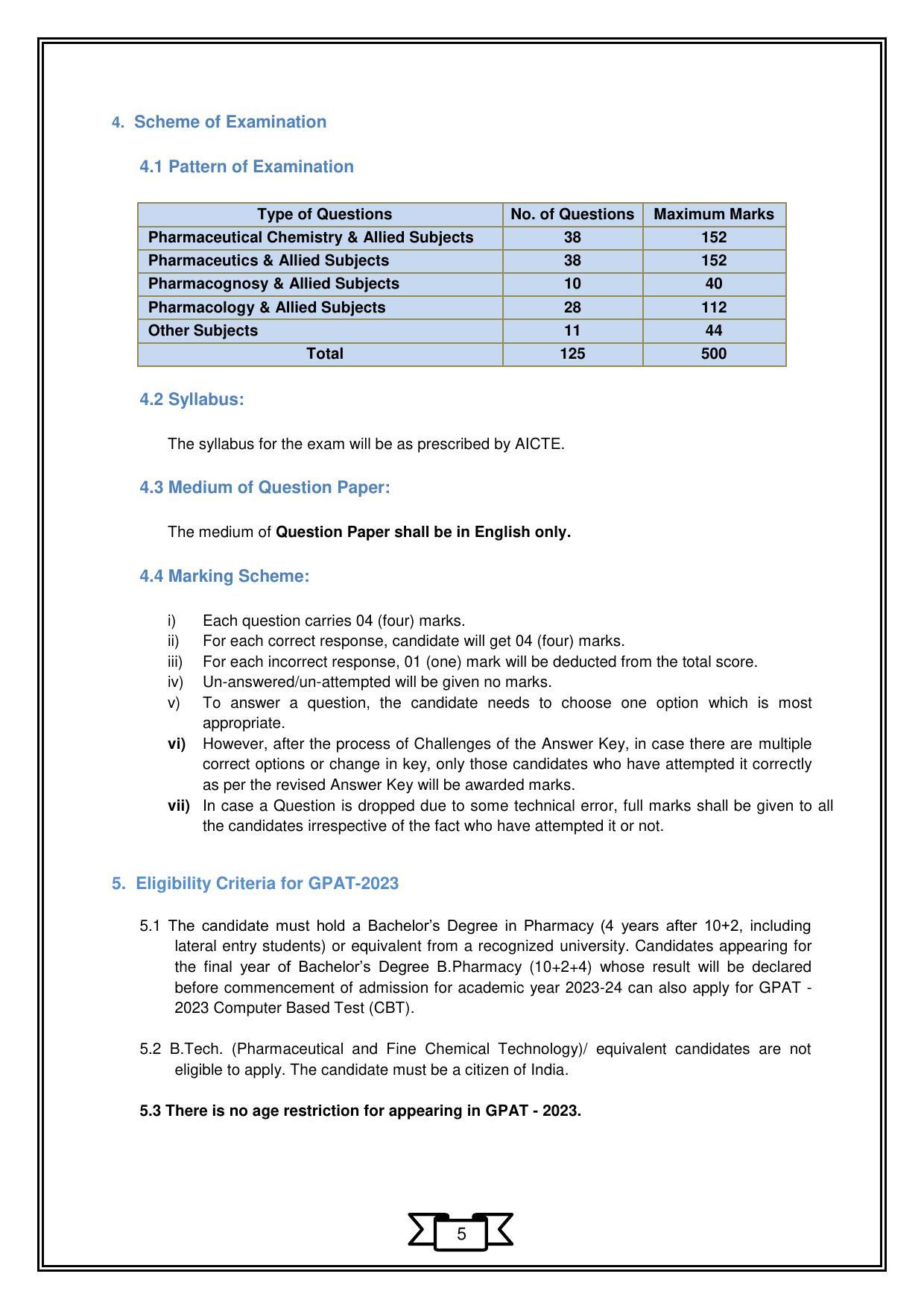 Graduate Pharmacy Aptitude Test (GPAT)-2023 - Page 8