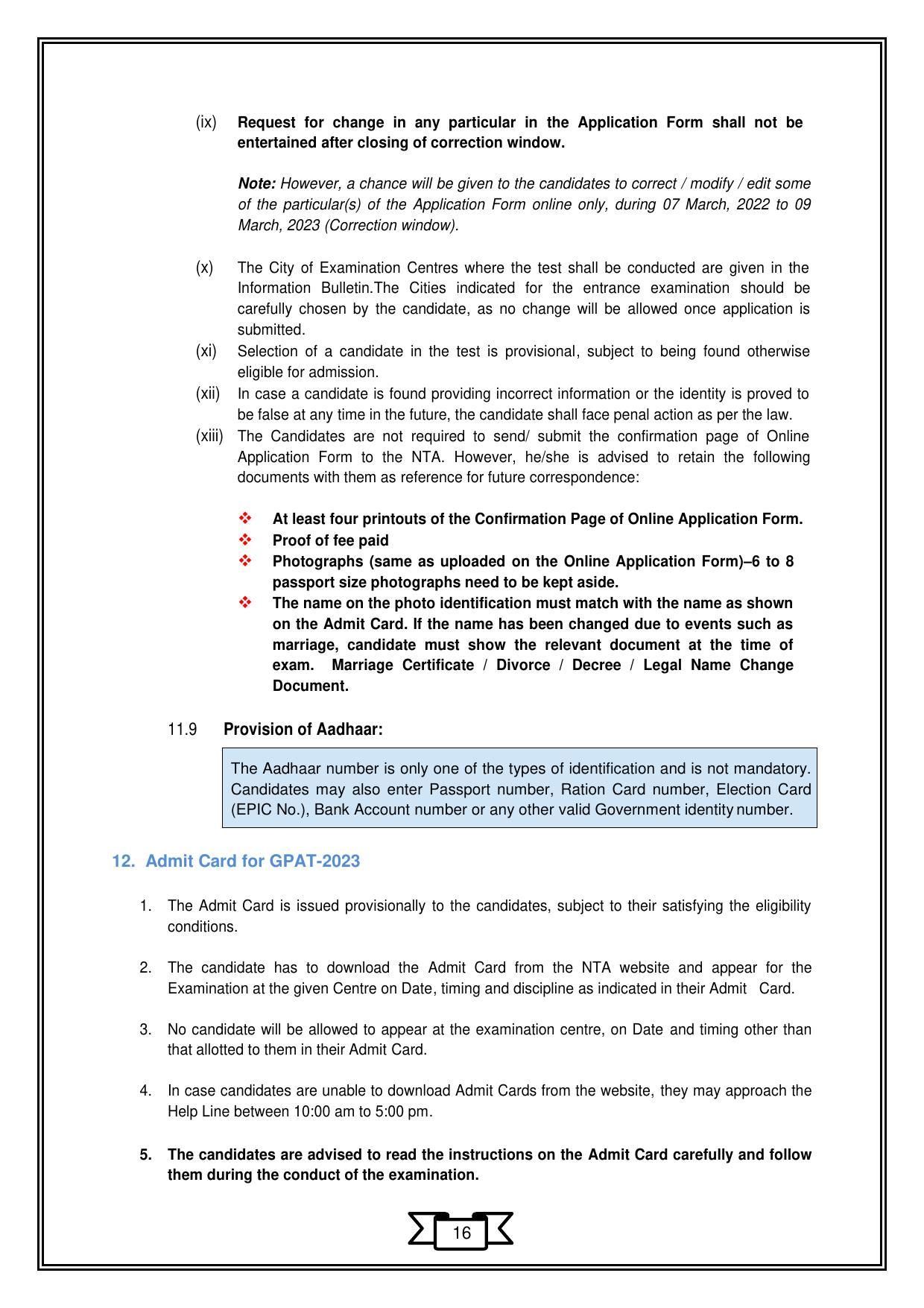 Graduate Pharmacy Aptitude Test (GPAT)-2023 - Page 19