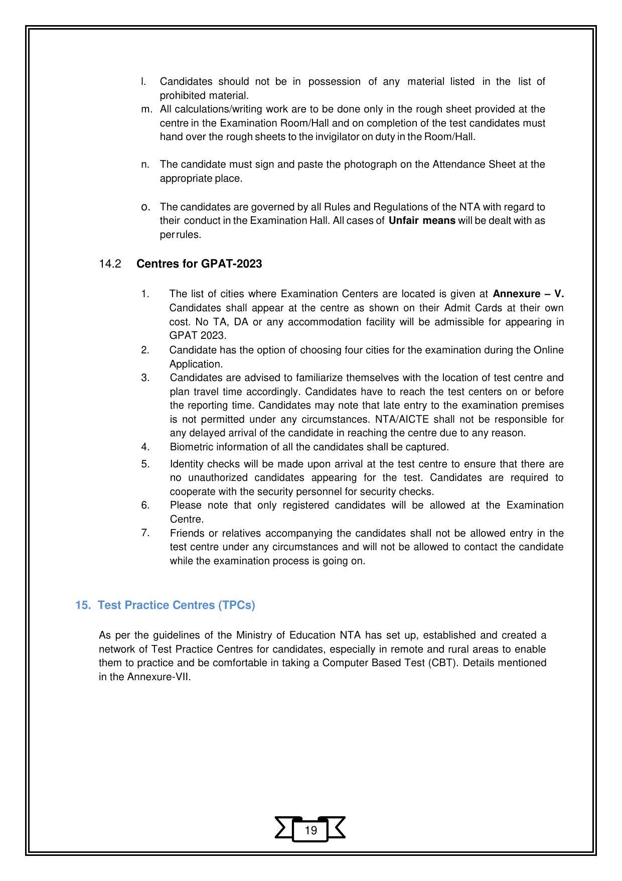 Graduate Pharmacy Aptitude Test (GPAT)-2023 - Page 22