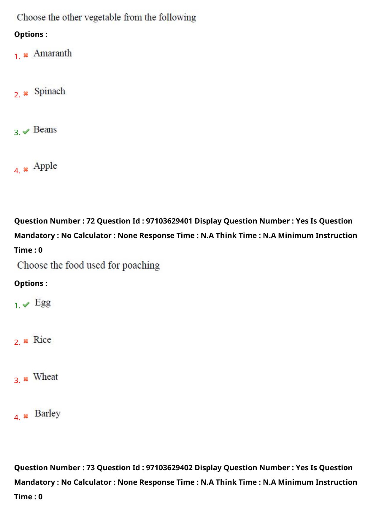 AP RCET 2024 Home Science Question Paper - Page 47