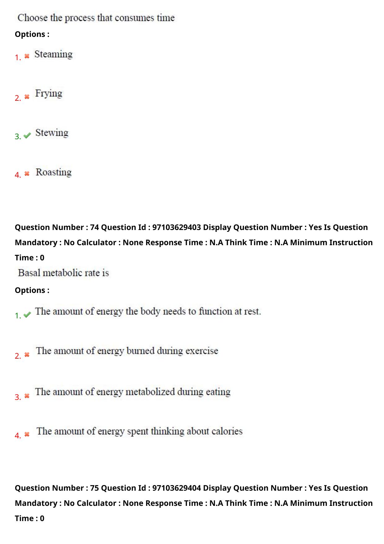 AP RCET 2024 Home Science Question Paper - Page 48