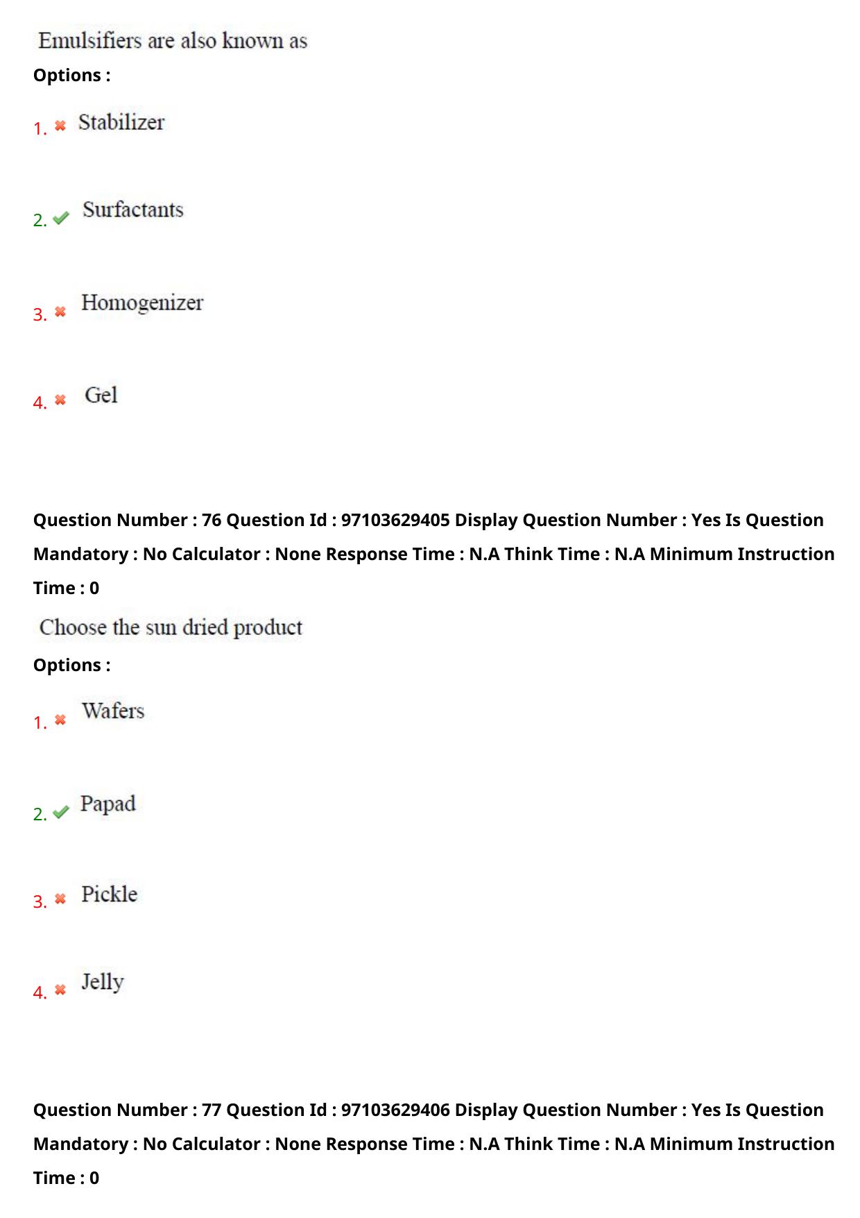 AP RCET 2024 Home Science Question Paper - Page 49