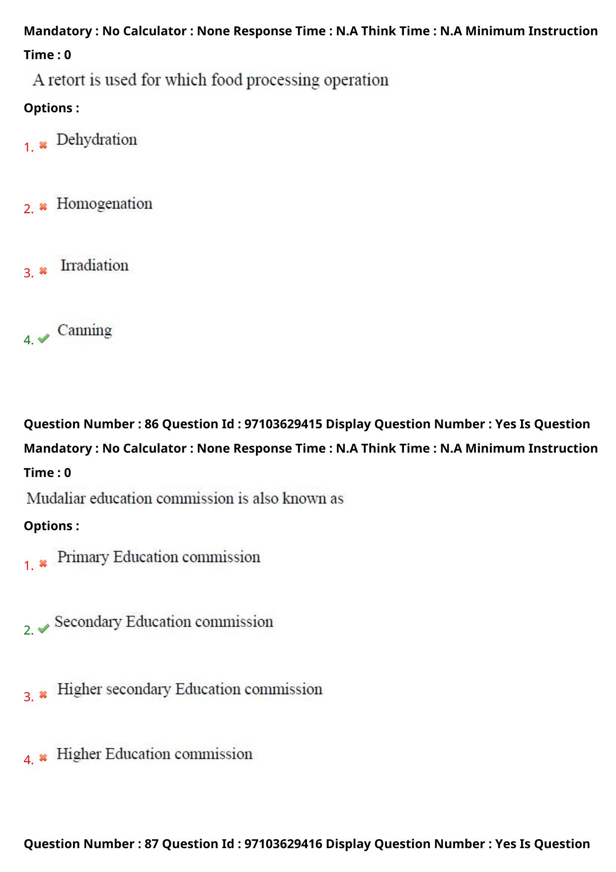 AP RCET 2024 Home Science Question Paper - Page 54