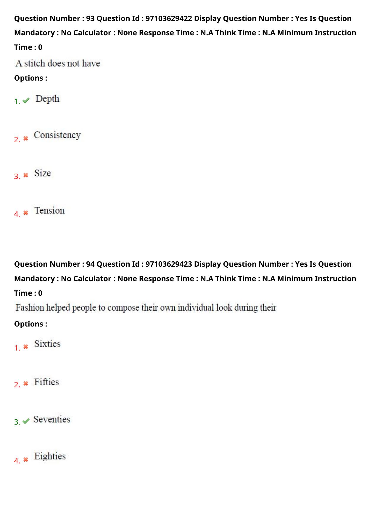 AP RCET 2024 Home Science Question Paper - Page 58