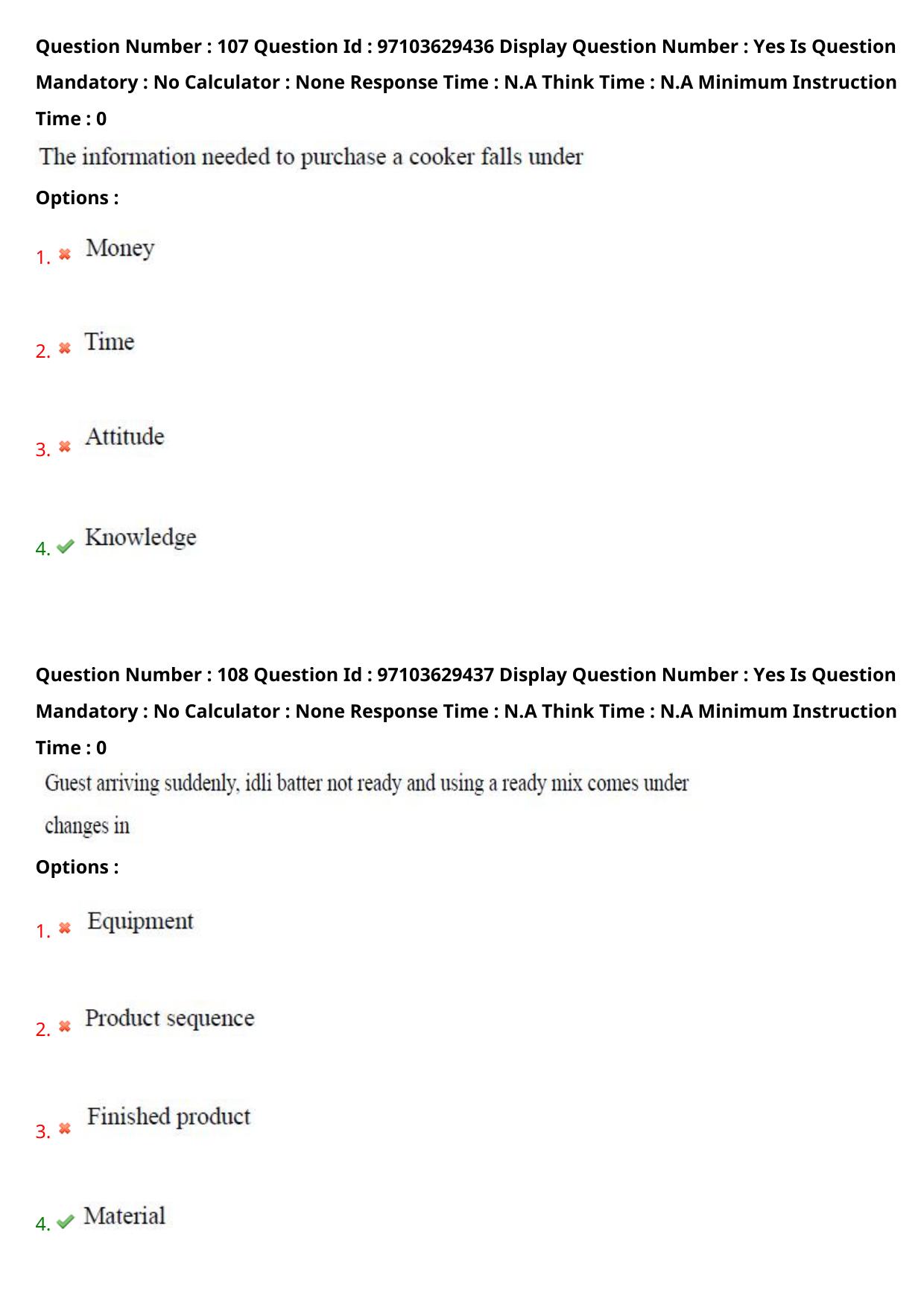 AP RCET 2024 Home Science Question Paper - Page 65