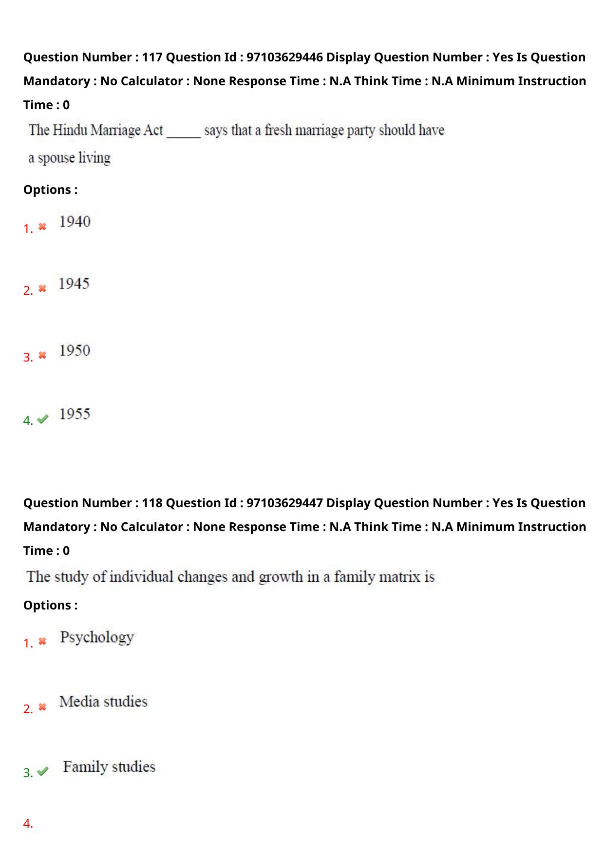 AP RCET 2024 Home Science Question Paper - Page 70