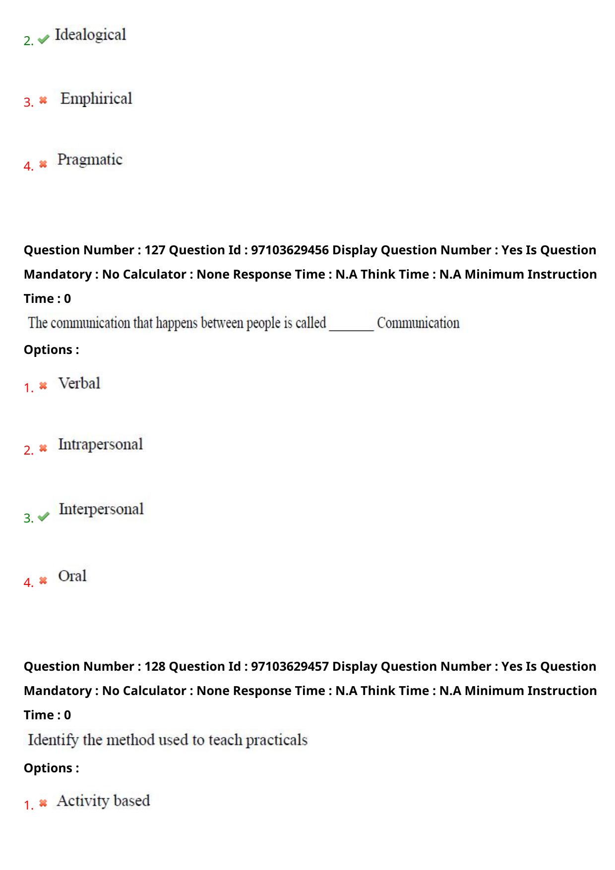 AP RCET 2024 Home Science Question Paper - Page 75